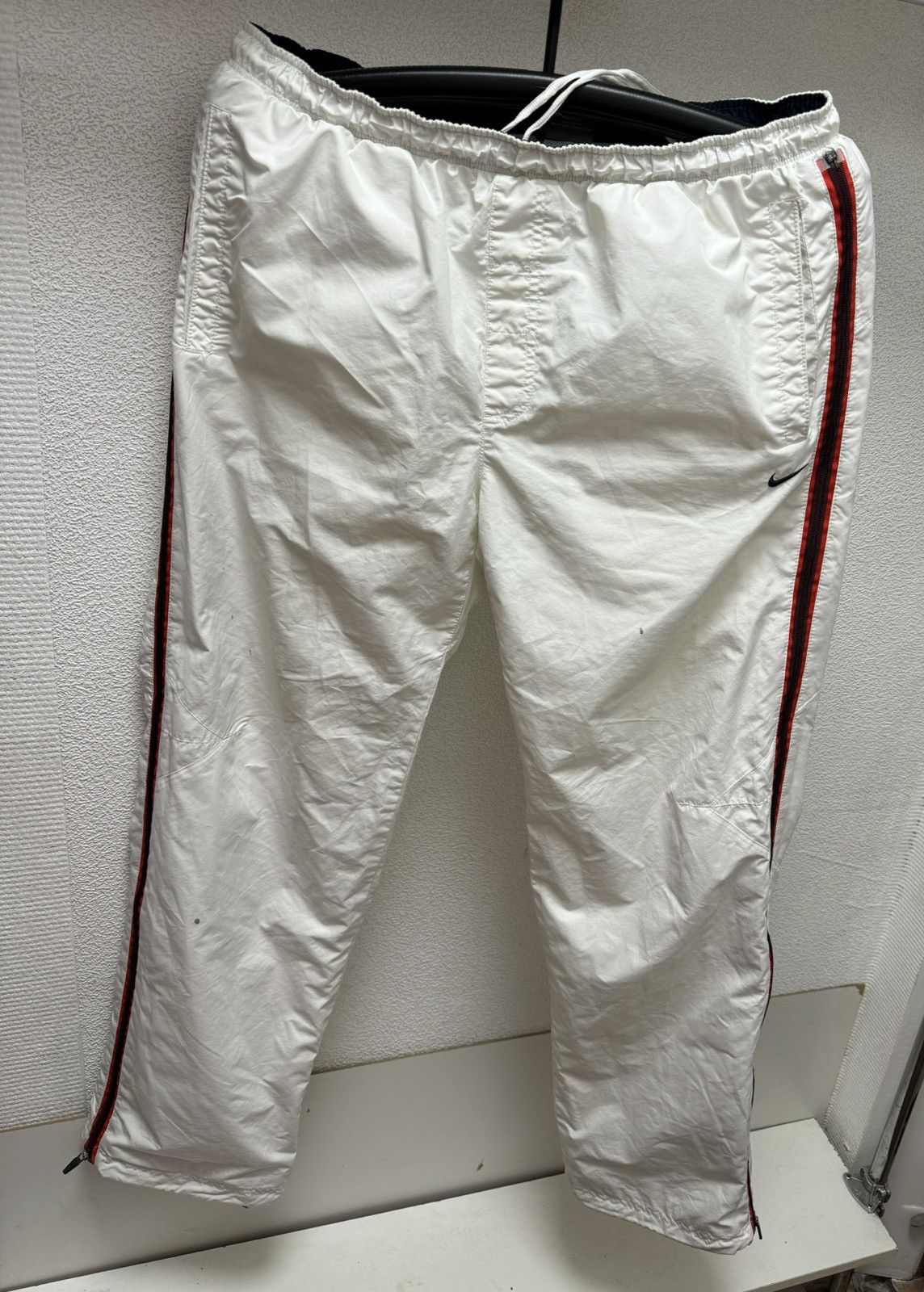 Nike Nike vintage y2k drill pants white striped L 34 cargo Size US 34 / EU 50 - 1 Thumbnail