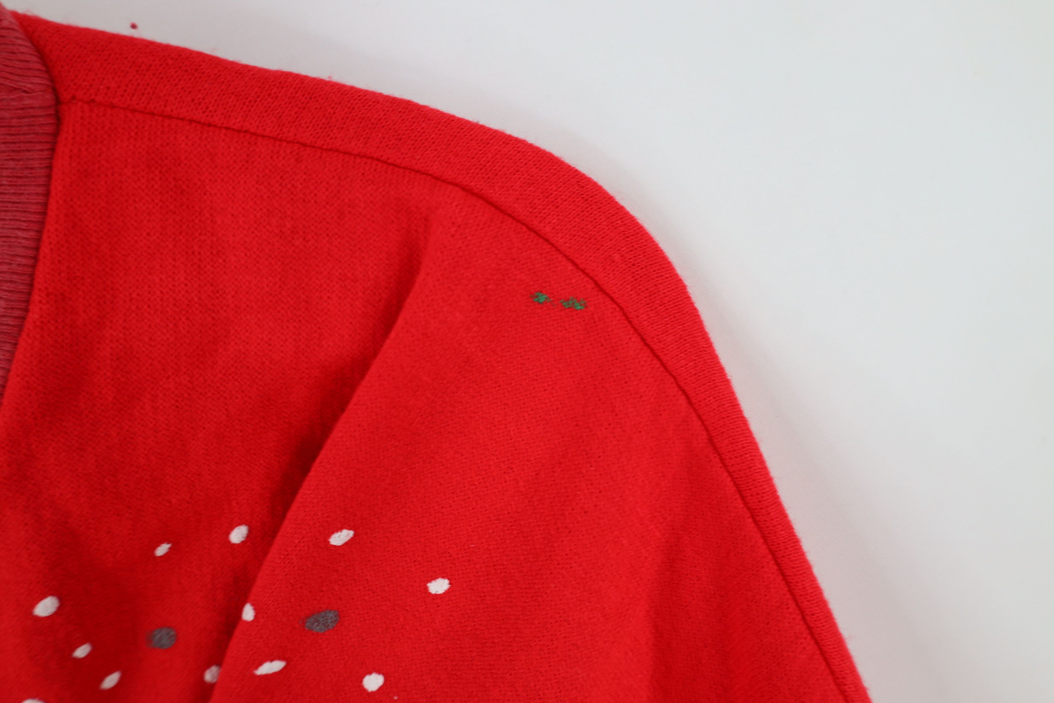 Vintage Vintage 90s Christmas Santa All Over Print Sweatshirt USA Size L / US 10 / IT 46 - 7 Thumbnail