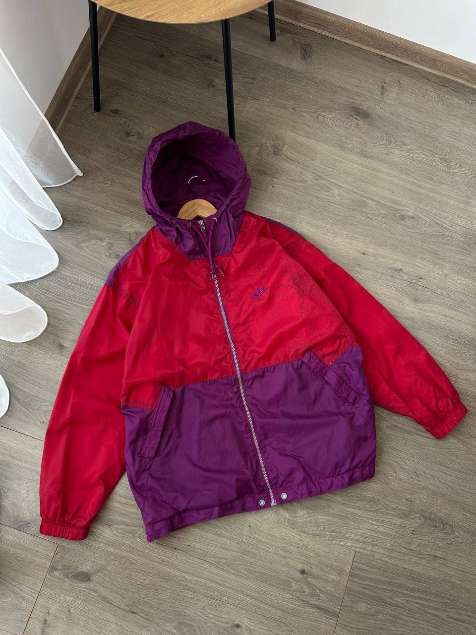 Nike × Vintage Vintage Nike Purple Sportswear Zip Jacket Size US XL / EU 56 / 4 - 5 Thumbnail