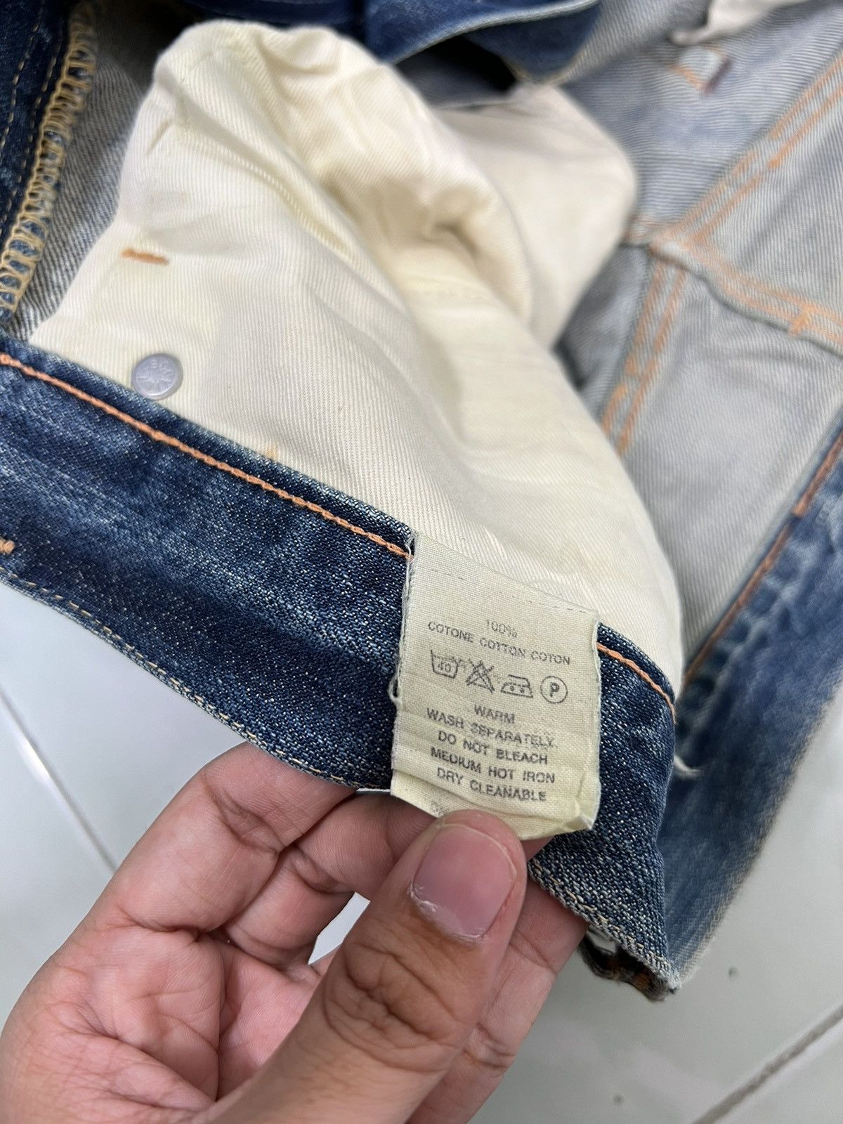 Kapital 🔥 KAPITAL DYED BROKEN DISTRESSED DENIM Size US 34 / EU 50 - 15 Thumbnail