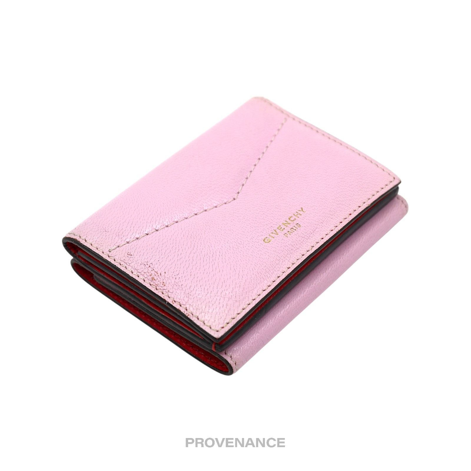Givenchy 🔴 Givenchy Trifold Wallet - Two Tone Pink Red Leather Size ONE SIZE - 4 Thumbnail