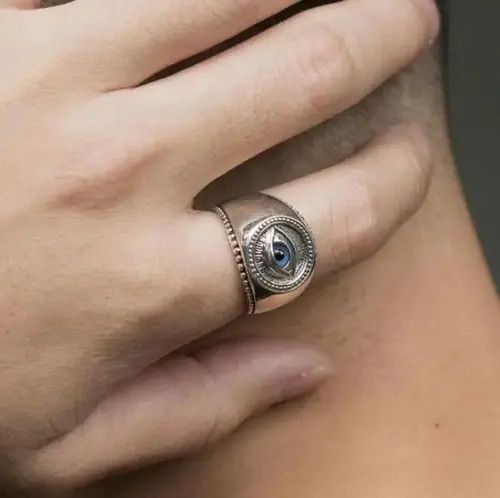 Jewelry Trendy Demon Eye Ring (size 7-13) Size ONE SIZE - 1 Thumbnail