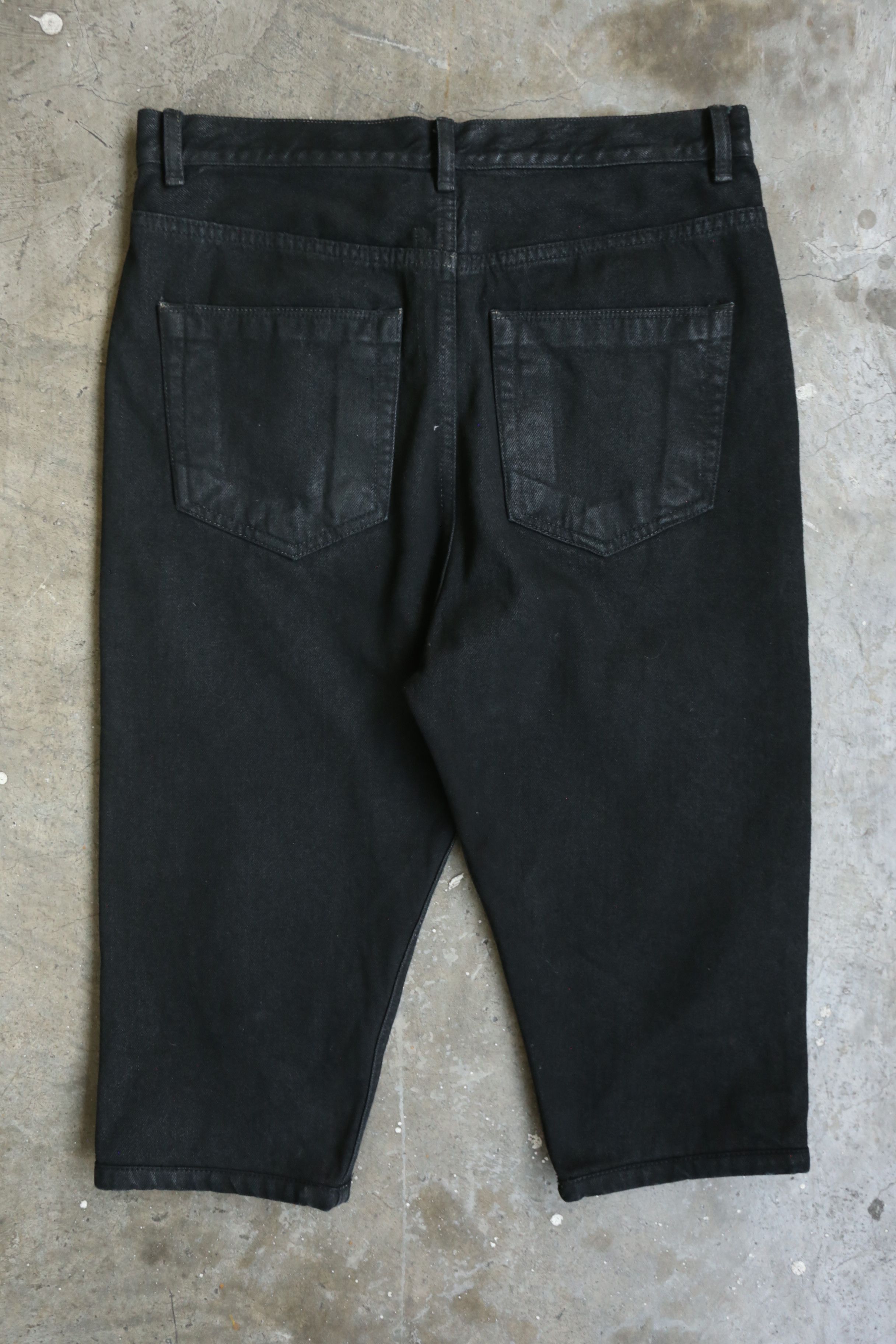 Rick Owens Drkshdw Rick Owens DRKSHDW - F/W 15 - Waxed Sphinx Cut Denim Jean Size US 30 / EU 46 - 2 Thumbnail