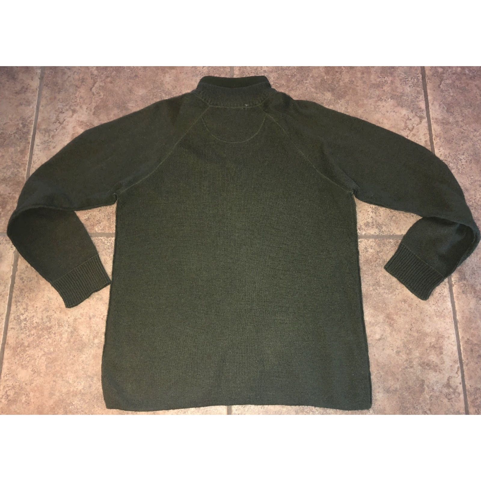 The North Face THE NORTH FACE Men's Green 1/4 Zip Wool Jacket Size M Size US M / EU 48-50 / 2 - 5 Thumbnail