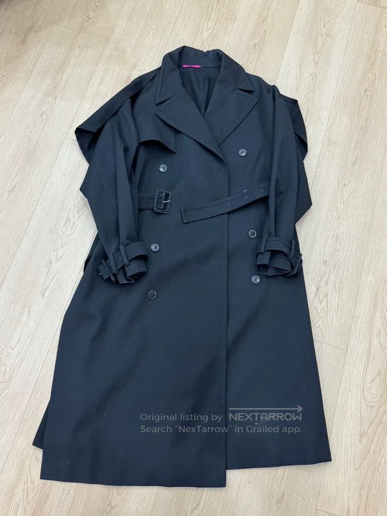 Valentino Valentino Black double-breasted trench coat Size S / US 4 / IT 40 - 1 Thumbnail