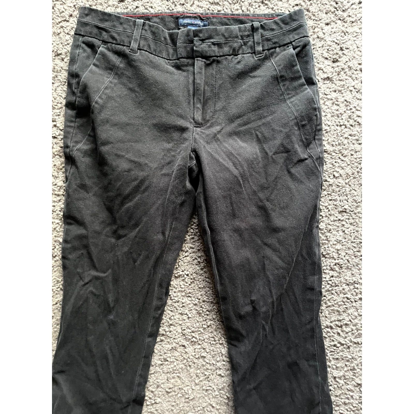 Tommy Hilfiger Tommy Hilfiger Womens Skinny Pants Size 2 Black Stretch Twill Comfort Casual Workwear Size 26" / US 2 / IT 38 - 6 Thumbnail