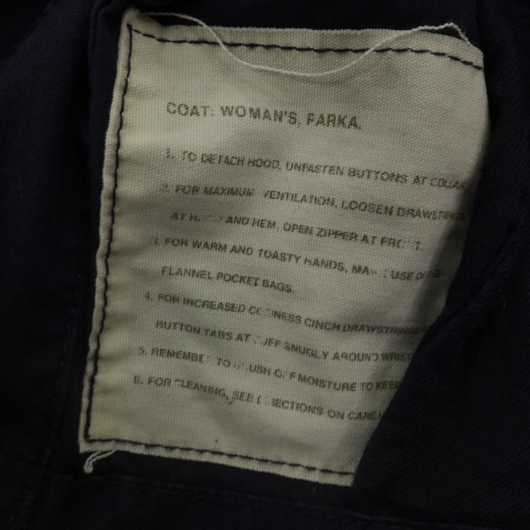 J.Crew J.CREW Coat Parka Womens Small Navy Blue Chino Field Military Jacket/Coat Short Twill Zip Hooded Regular Fit Pockets Elastic Waist Size S / US 4 / IT 40 - 4 Thumbnail
