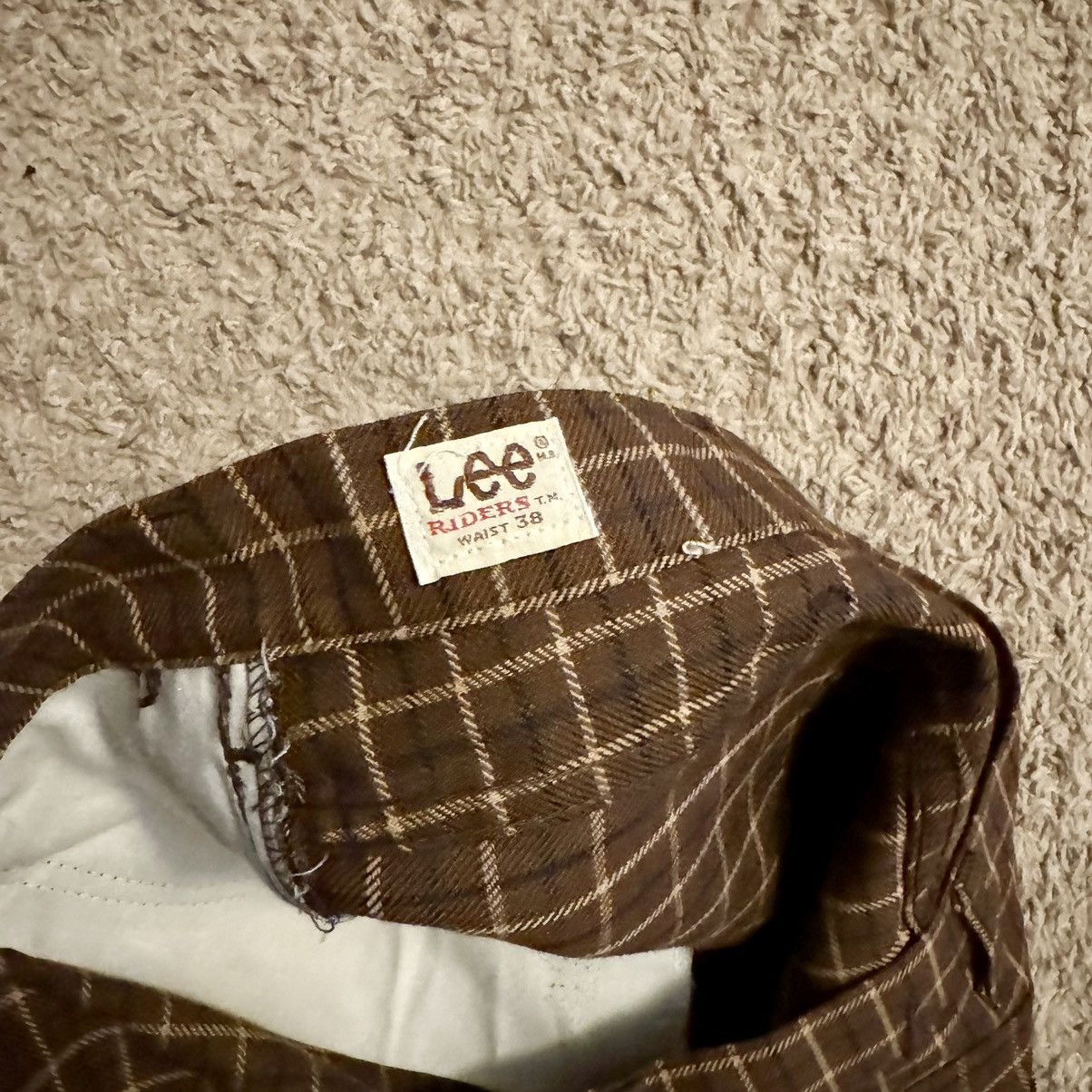 Lee × Vintage VINTAGE 70s BROWN PATTERNED LEE PANTS! Size US 36 / EU 52 - 7 Thumbnail