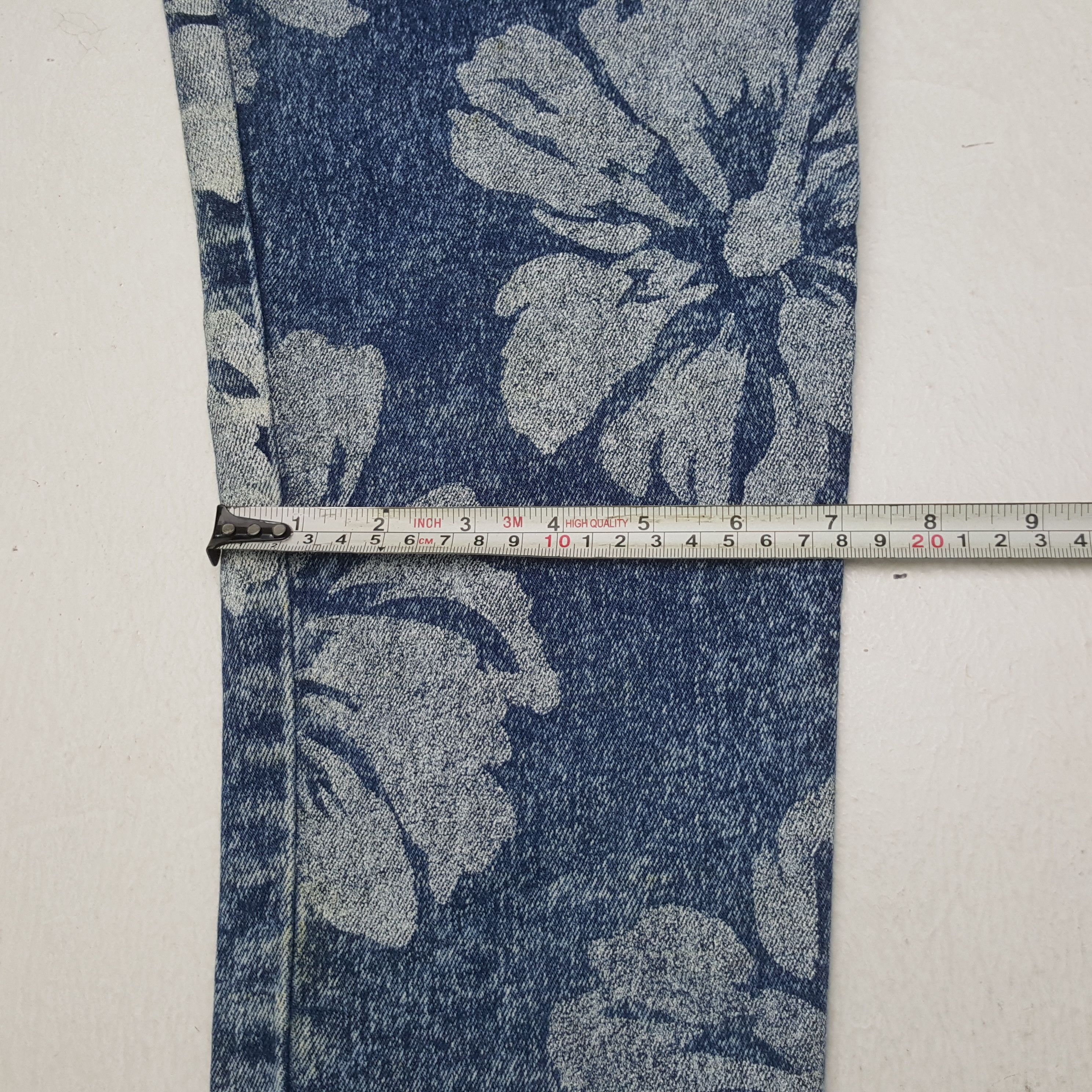Japanese Brand RYU SPORT Japanese Fashion Style Flowers Jeans Size 23" - 10 Thumbnail