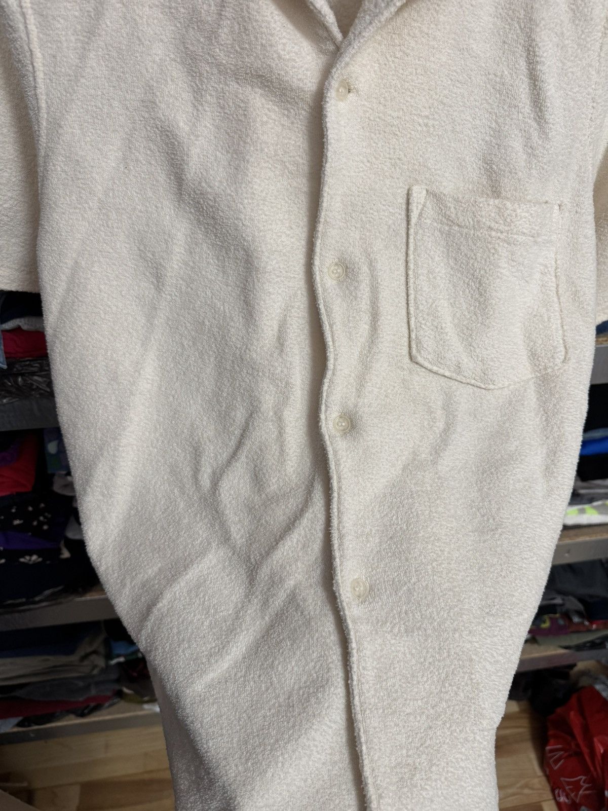 Acne Studios Acne Studios Terry Cloth Button Up Shirt Short Sleeve Tee Size US S / EU 44-46 / 1 - 5 Thumbnail