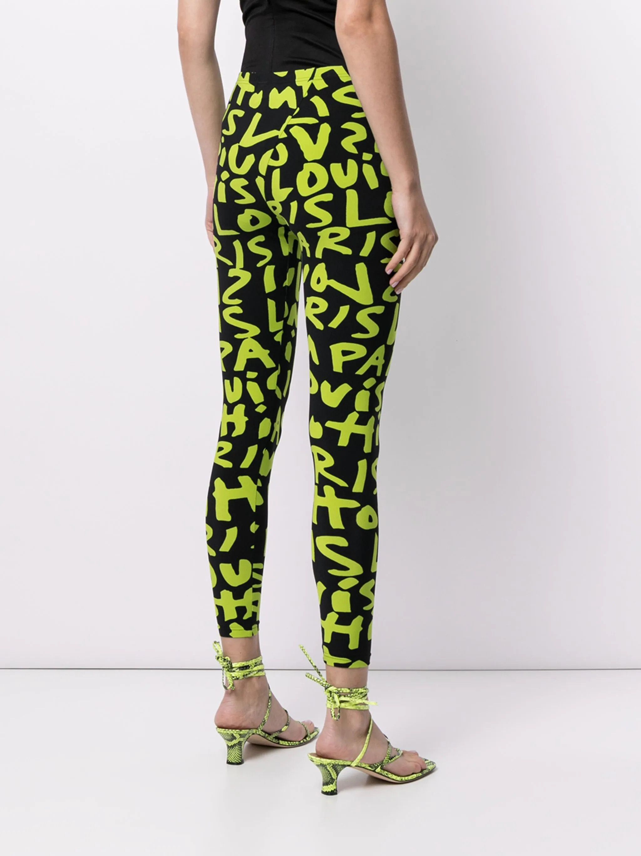 Louis Vuitton LV - MJ - Stephen Sprouse - S/S 09 - Graffiti Leggings Size 26" / US 2 / IT 38 - 2 Thumbnail