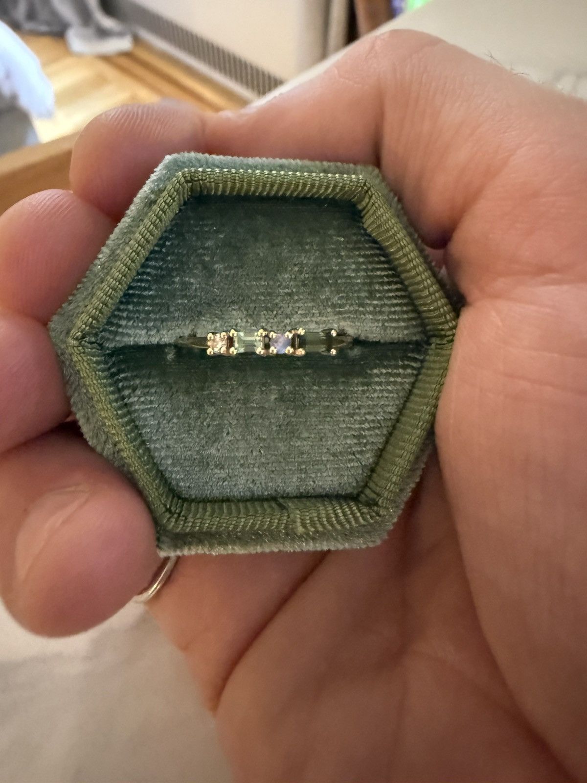 Other 14K Wwake Tourmaline and Opal Ring Size ONE SIZE - 1 Thumbnail
