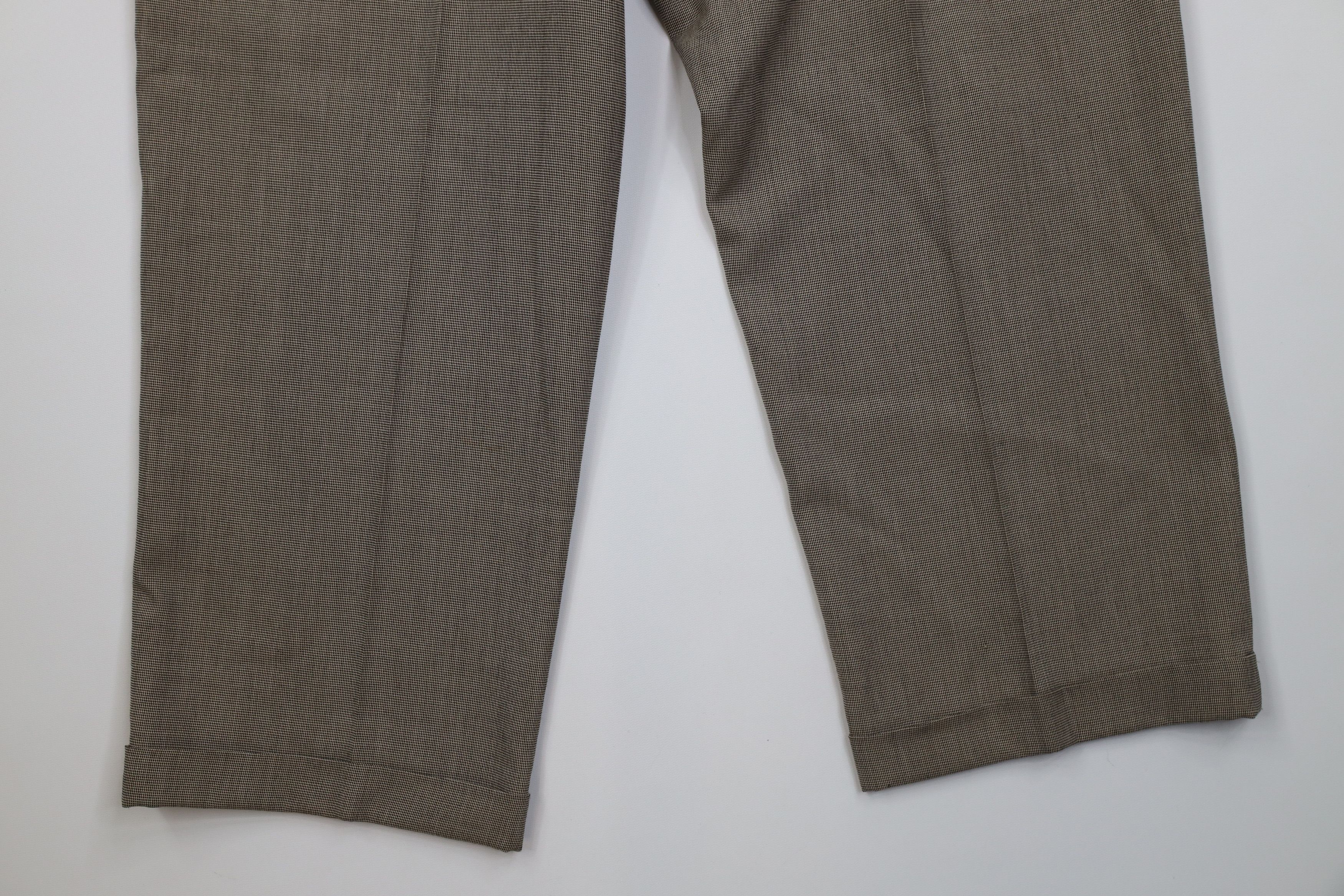 Vintage Vintage 90s Streetwear Cuffed Wide Leg Chino Pants Beige Size US 34 / EU 50 - 13 Thumbnail