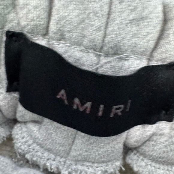 Amiri Amiri Staggered Logo Sweatpants Heather Grey Men’s XL Size US 36 / EU 52 - 3 Thumbnail