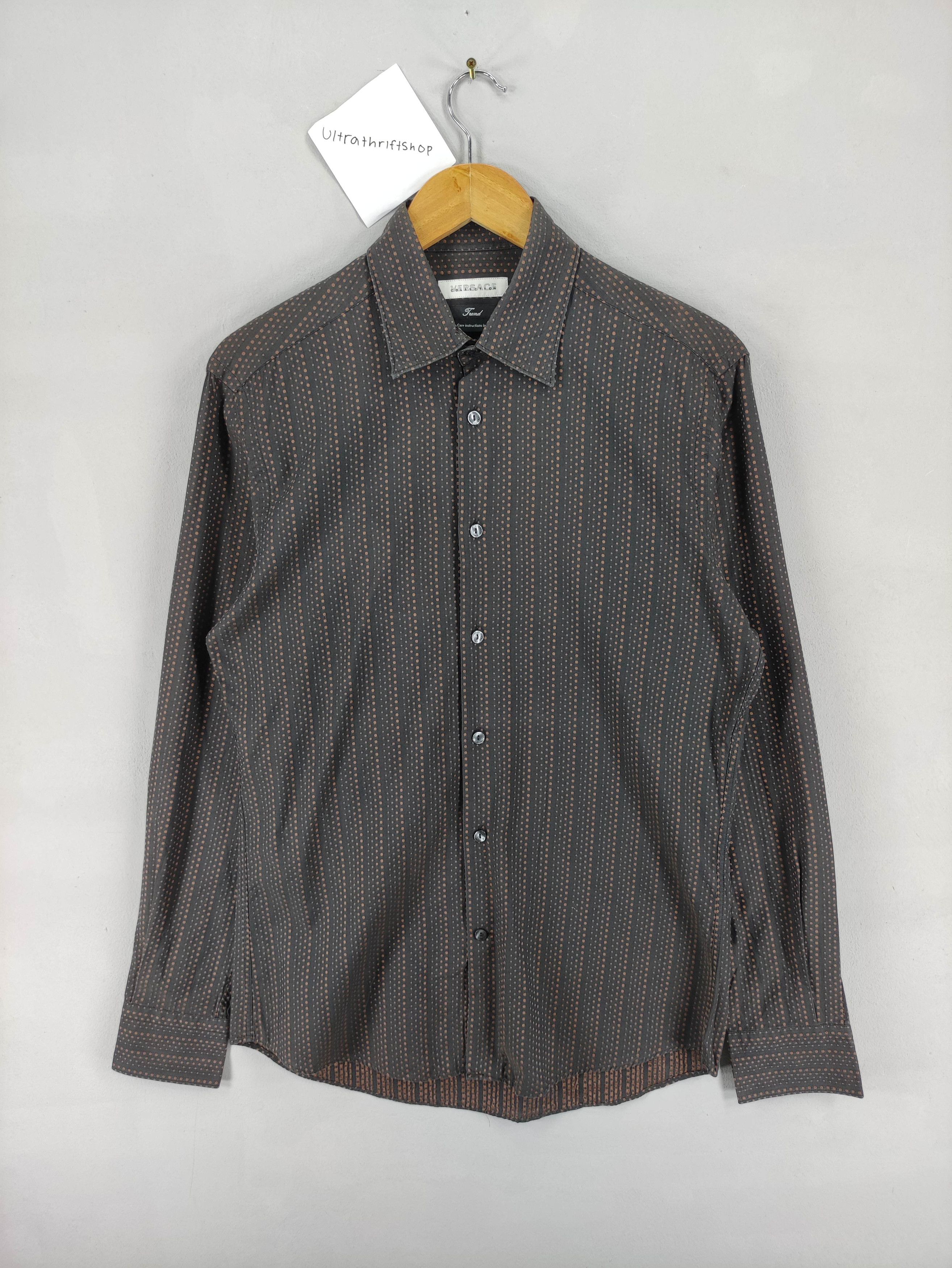Versace Vintage Versace Collection Shirt Button Up Long Sleeve Size US M / EU 48-50 / 2 - 1 Thumbnail
