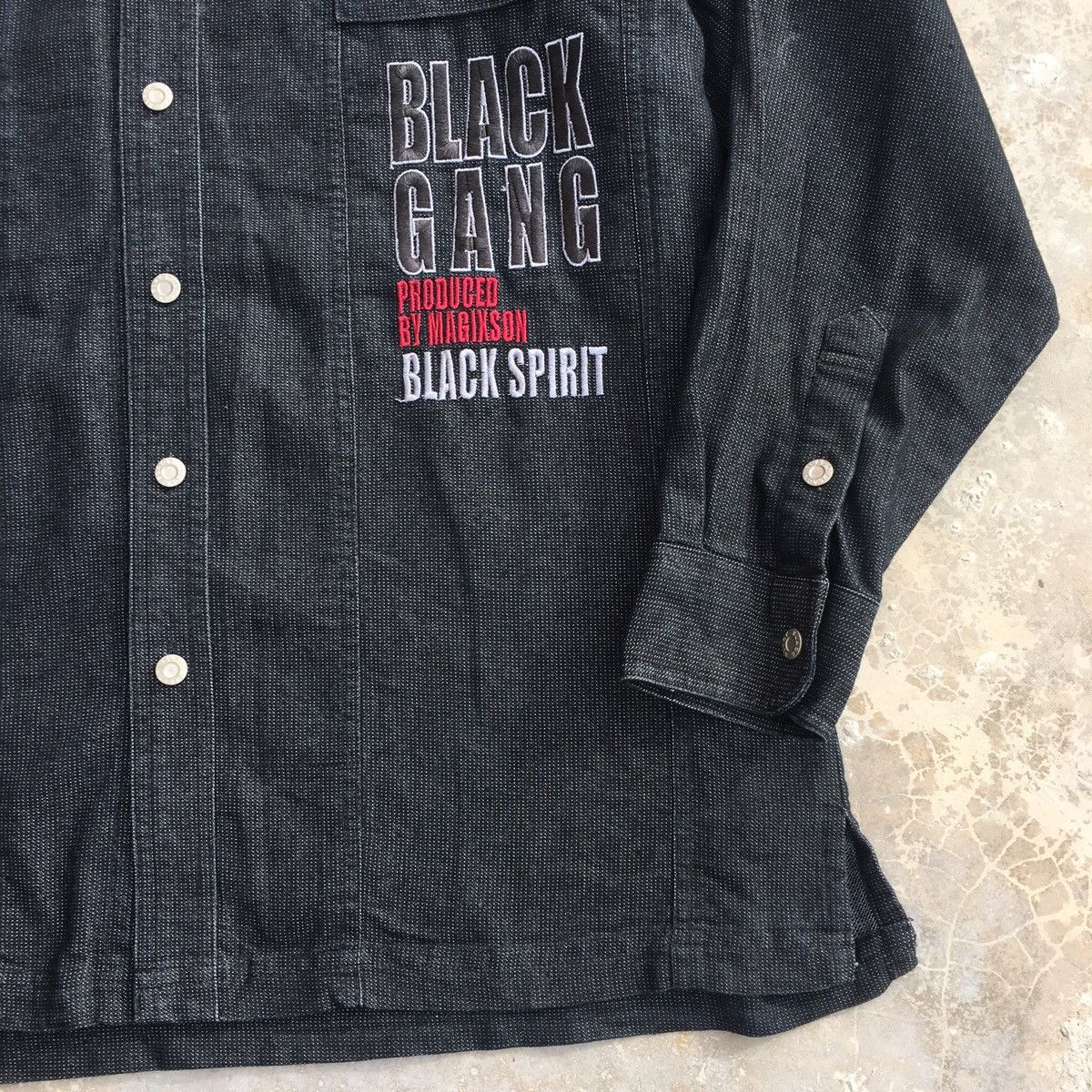 Japanese Brand Vintage Black Gang Magixson Button Ups Shirt Size US M / EU 48-50 / 2 - 3 Thumbnail
