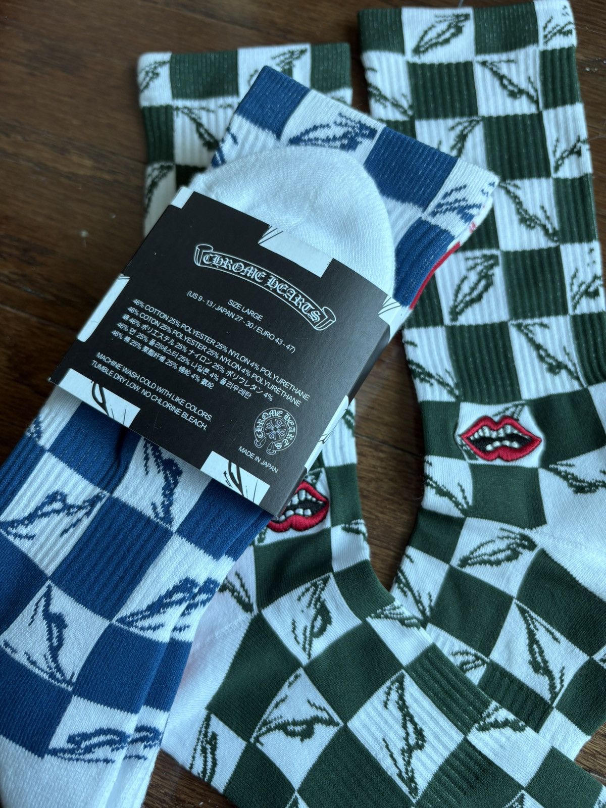 Chrome Hearts Chrome Hearts Matty Boy Eyes Green Socks Size ONE SIZE - 5 Thumbnail
