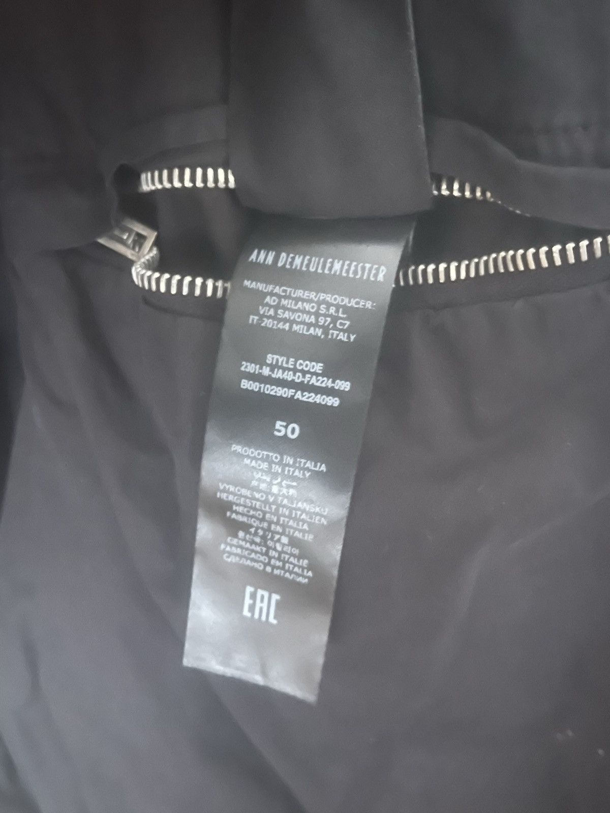 Ann Demeulemeester Ann Demeulemeester waxed denim trucker jacket Size US M / EU 48-50 / 2 - 14 Thumbnail