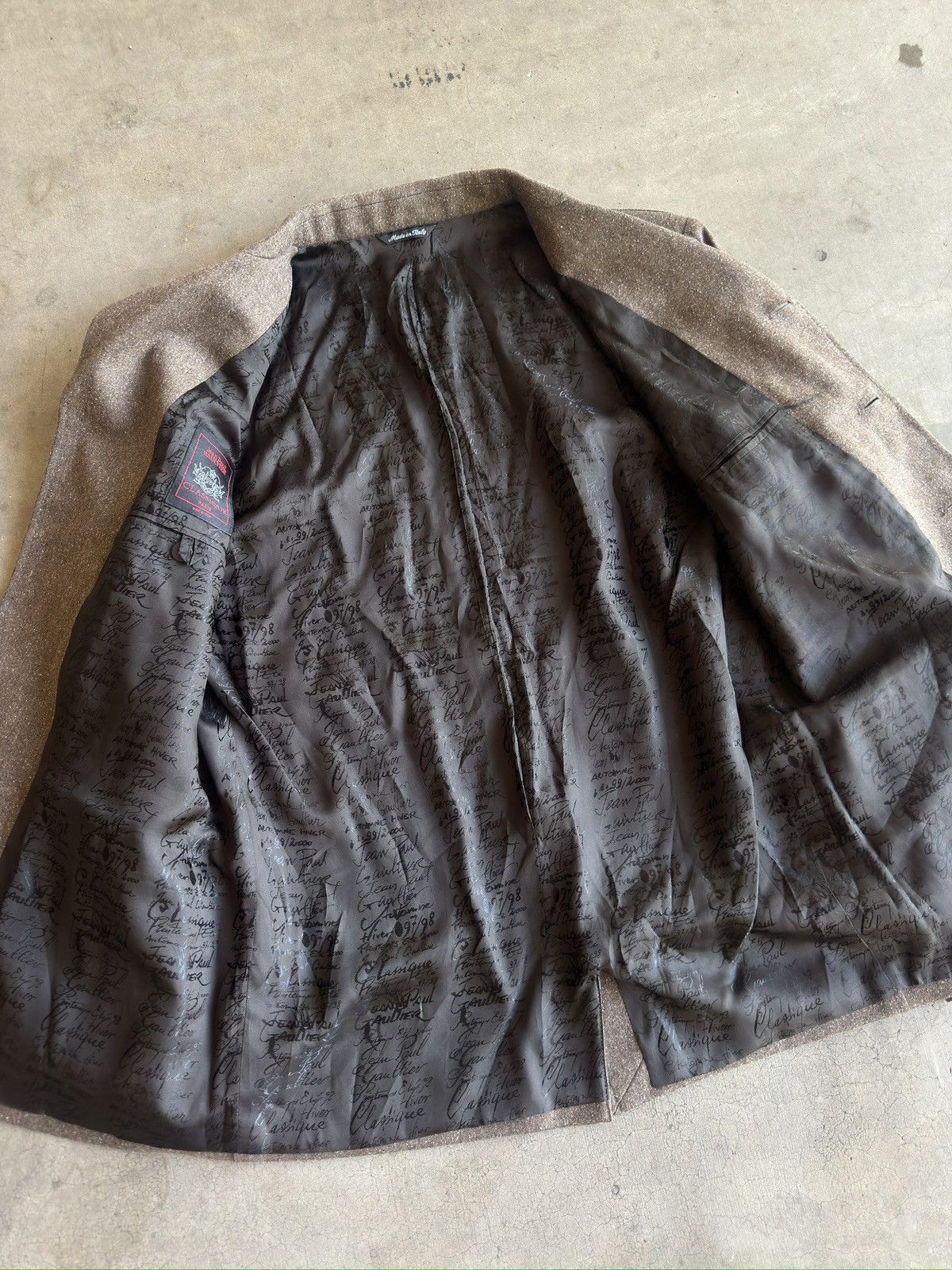Jean Paul Gaultier F/W 1997 Jean Paul Gaultier Homme 4-Button Tweed Jacket Size 38R - 7 Thumbnail