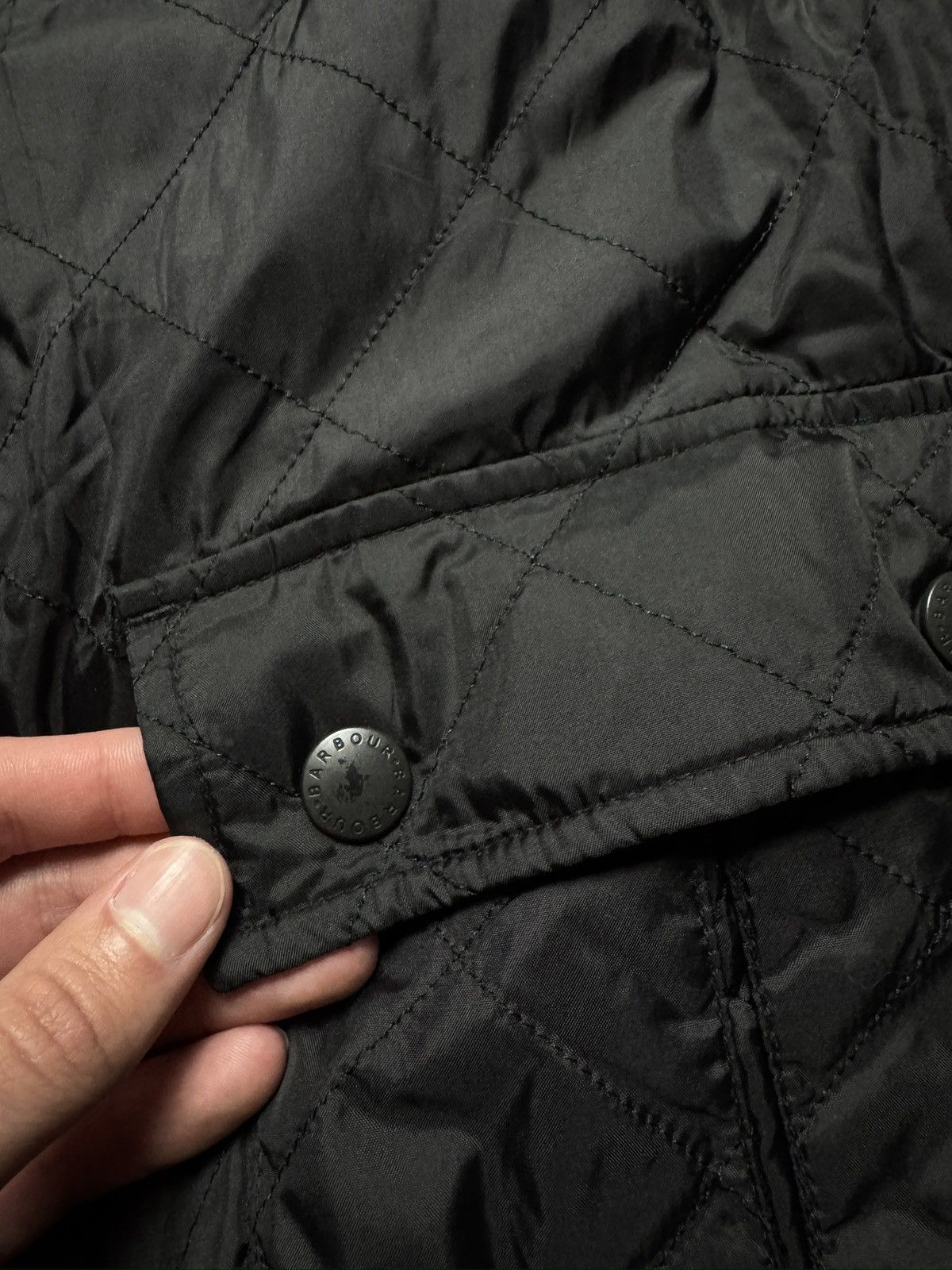 Barbour Vintage Steve McQueen-Inspired Black Quilted Bomber Jacket Size US L / EU 52-54 / 3 - 7 Thumbnail