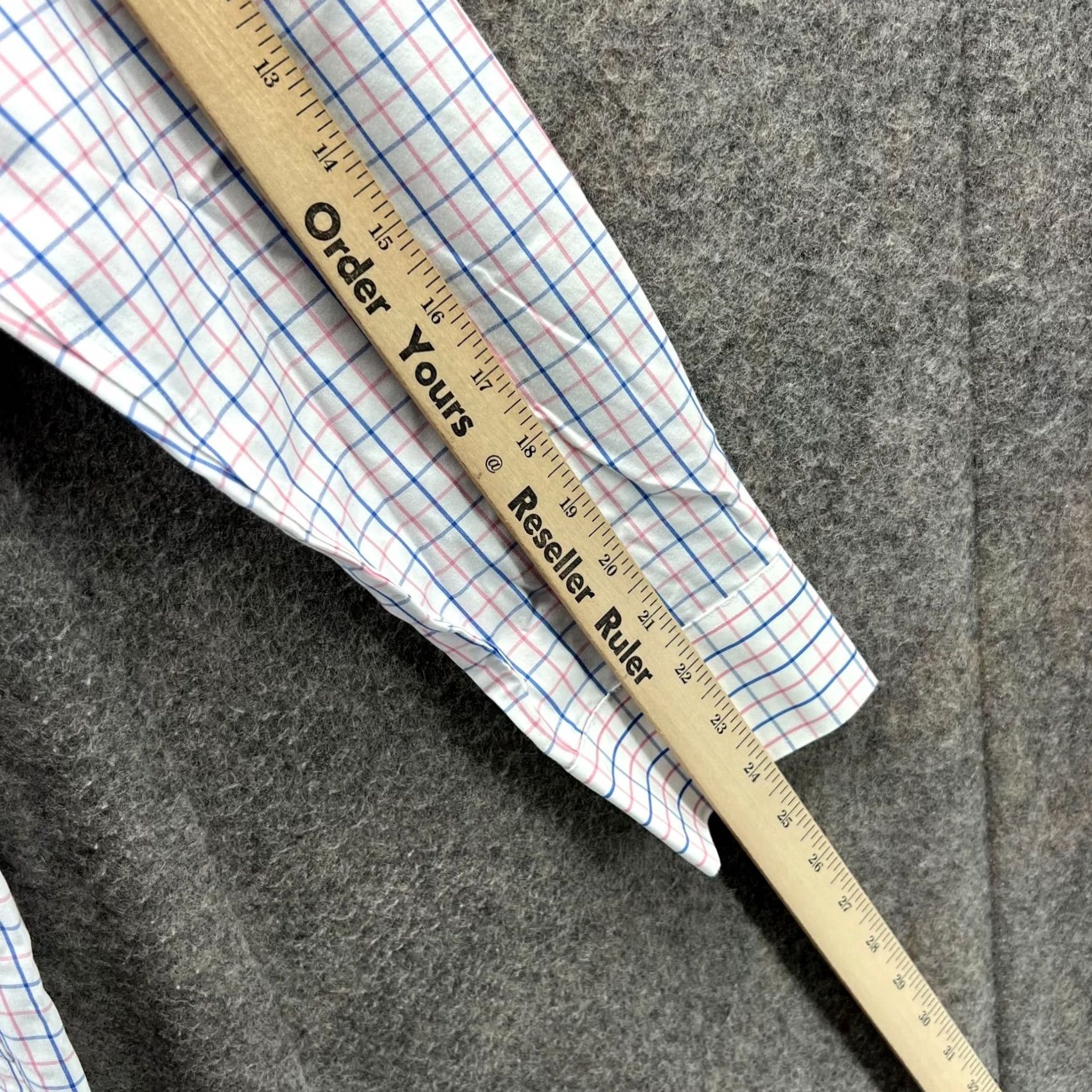 Bonobos Bonobos Shirt Mens 16/34 White Button-Down Wrinkle Preppy Dress Slim Windowpane Check Long Sleeve Button-Up Collared Size 42R - 6 Thumbnail
