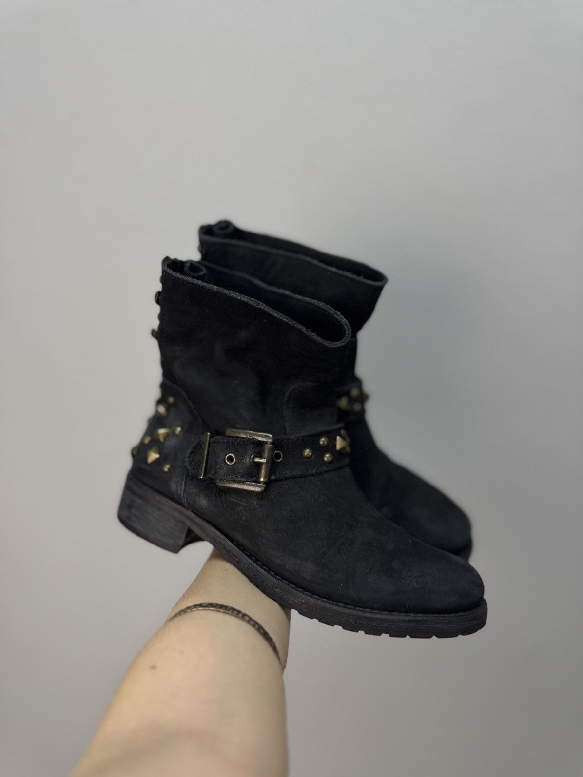 A.S.98 Vintage A.S. 98 leather Western boots ankle Margiela Prada Size US 8 / IT 38 - 1 Thumbnail