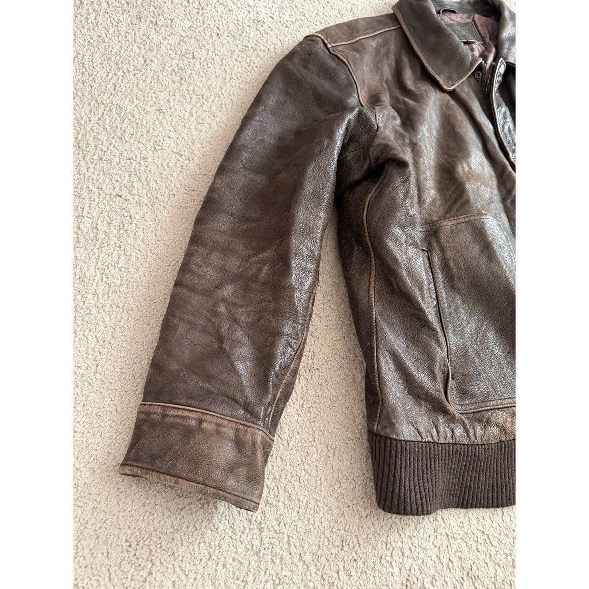 Cherokee VINTAGE CHEROKEE BROWN LEATHER BOMBER JACKET Size US XXL / EU 58 / 5 - 12 Thumbnail