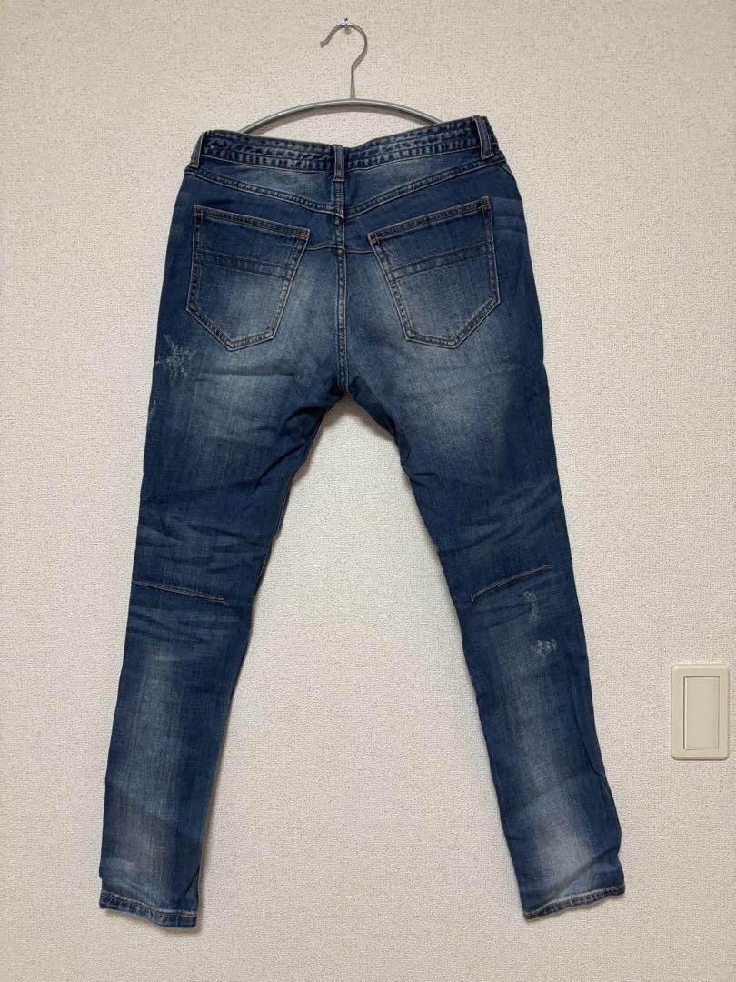 Number (N)ine NUMBER (N)INE Skinny Denim Pants Dark Blue S Size US 32 / EU 48 - 2 Thumbnail