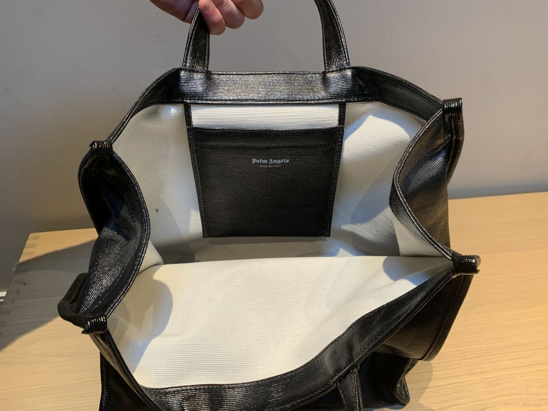 Palm Angels PALM ANGELS "Archive Property" Leather-Effect Shopper Tote Size ONE SIZE - 3 Thumbnail