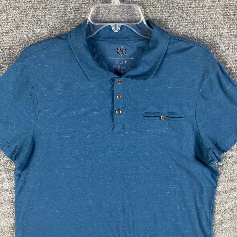 Rock & Republic Rock & Republic Polo Shirt Men's XL The Iconic Polo Blue Size US XL / EU 56 / 4 - 2 Thumbnail