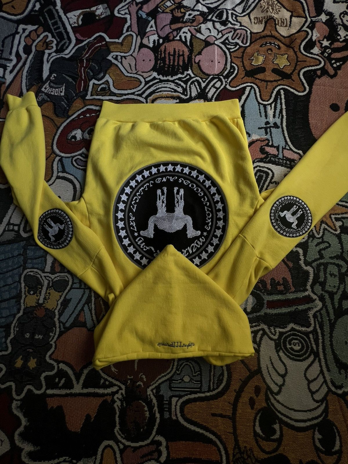 Designer × Japanese Brand × murd333r.fm Murd333r.Fm ‘🎫Yellow🎫’ (Swamp Angels) 🦟Hoodie Size US S / EU 44-46 / 1 - 15 Thumbnail