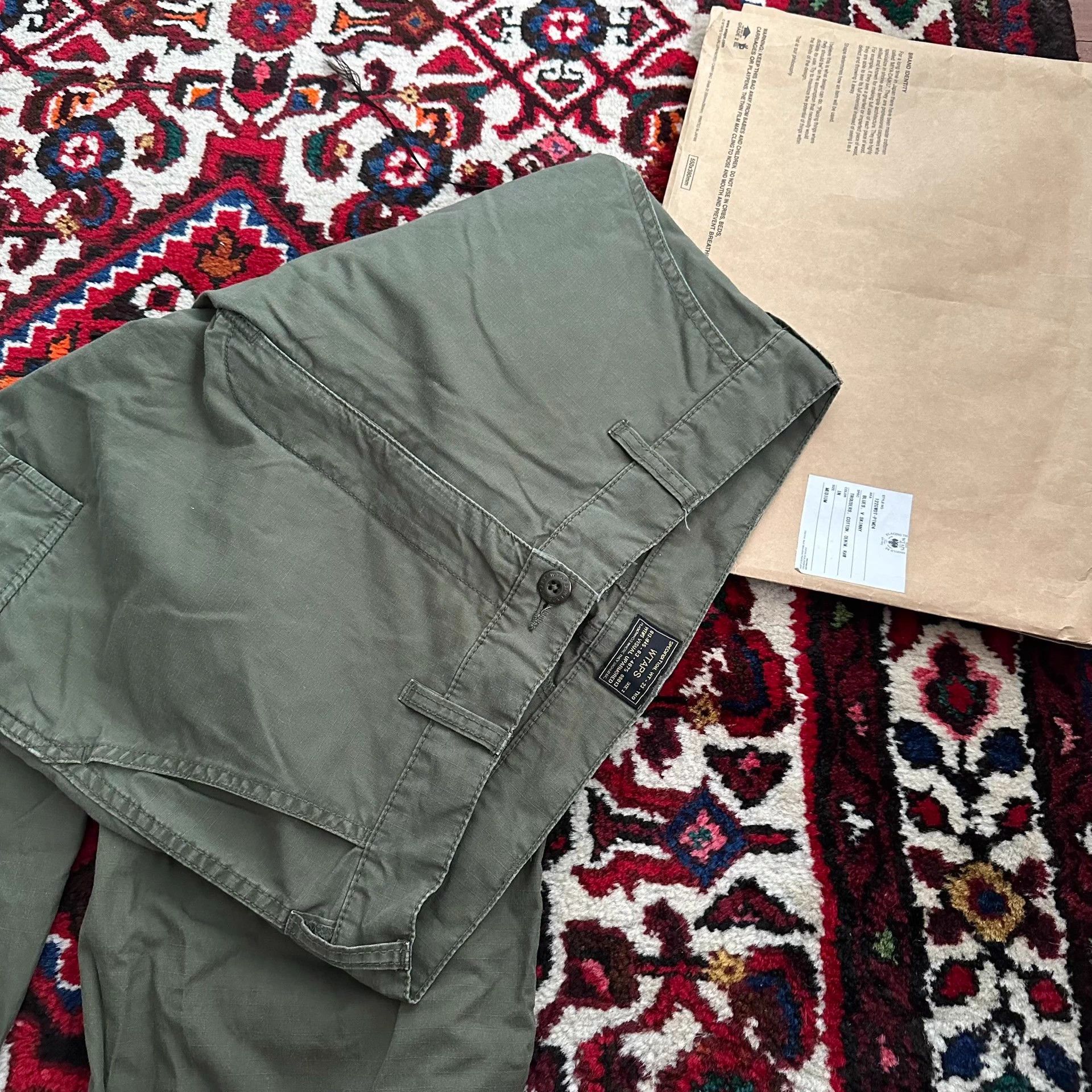 Wtaps WTAPS 16AW Jungle Stock Olive Drab Cargo Pants M Size US 33 - 4 Thumbnail