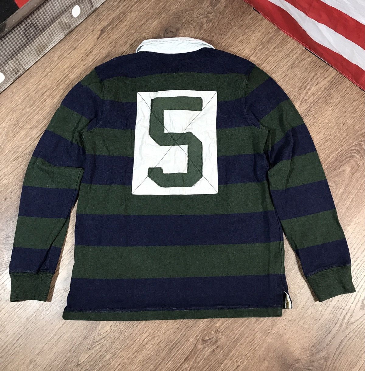 Tommy Hilfiger × Vintage Vintage Tommy Hilfiger Rugby Size US L / EU 52-54 / 3 - 11 Thumbnail