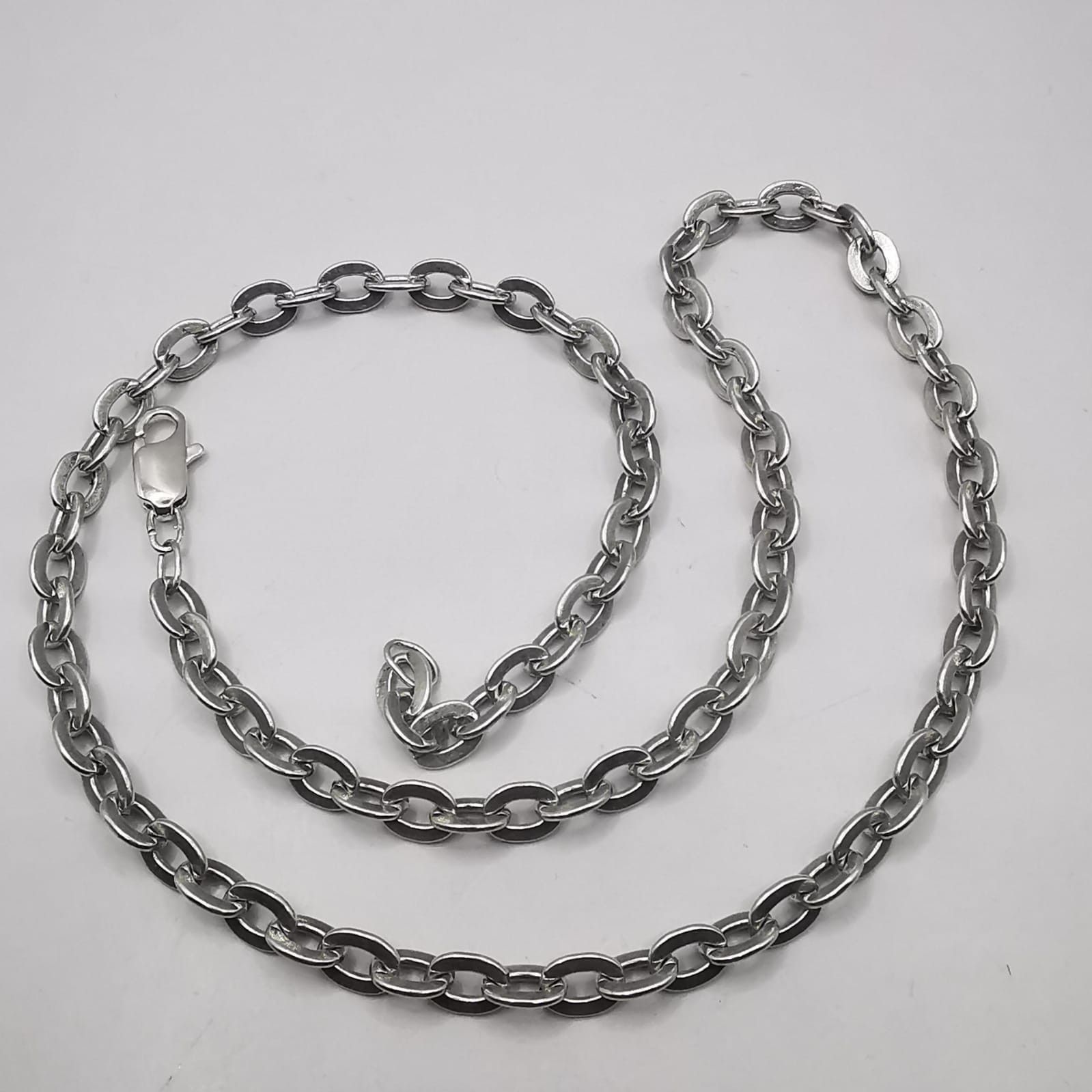 Sterling Silver Vintage Jewelry Chain, 925 Sterling Silver, Signed 30.15g Size ONE SIZE - 2 Thumbnail