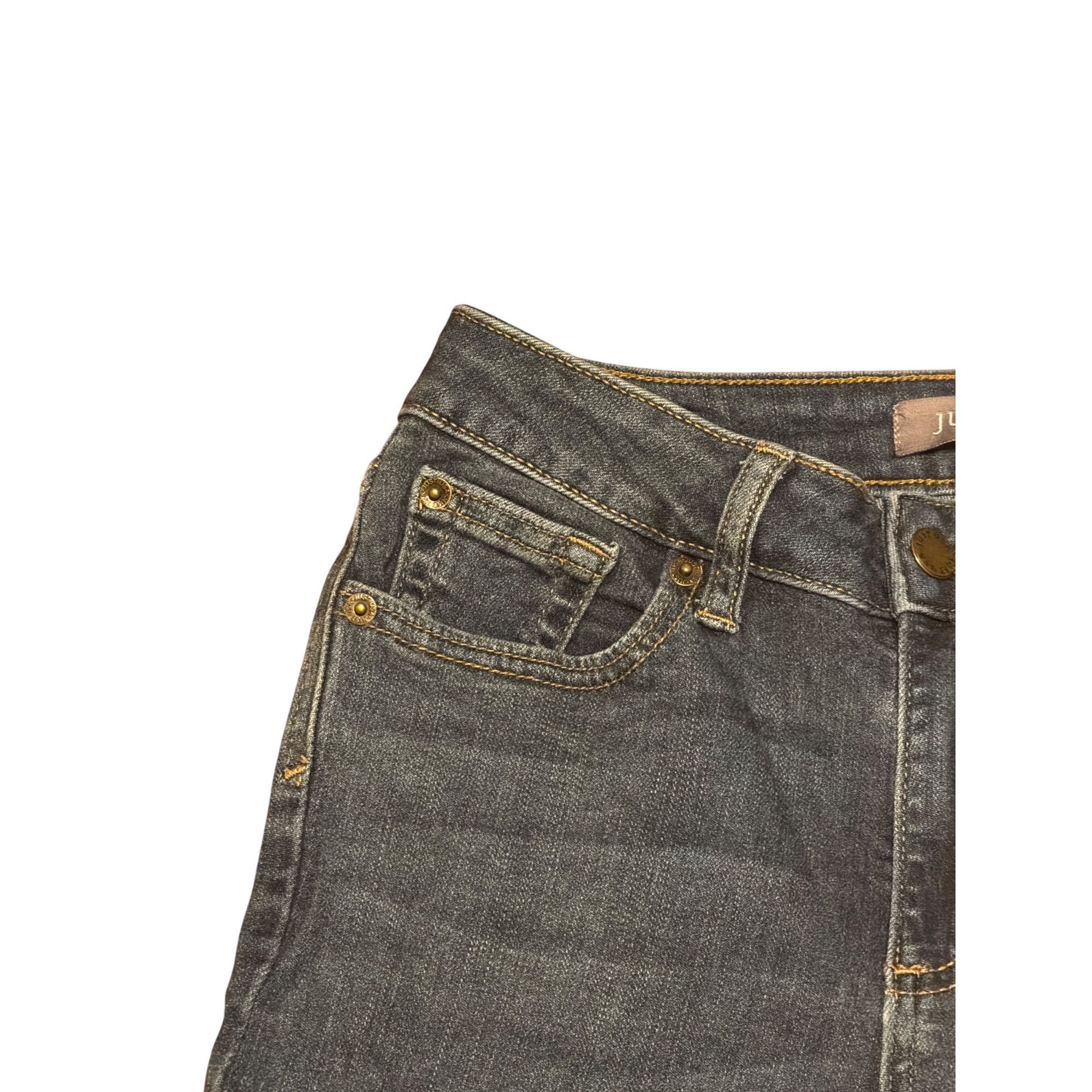 Other Just USA Skinny Jeans Blue Denim Cropped Raw Hem Pockets Siz Size 26" / US 2 / IT 38 - 3 Thumbnail