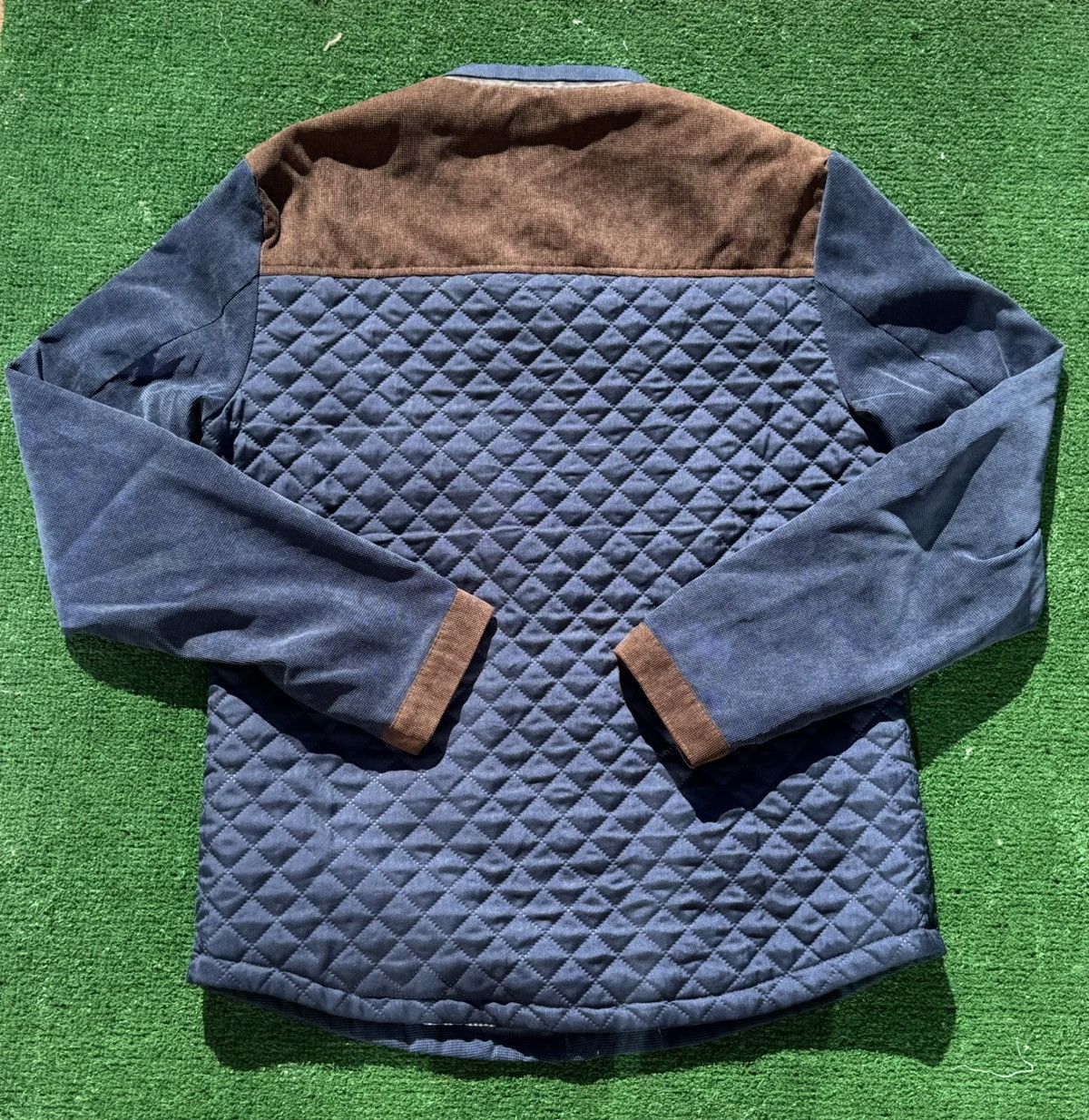 Other Quilted Jacket with Brown Suede Accents Size US L / EU 52-54 / 3 - 3 Thumbnail