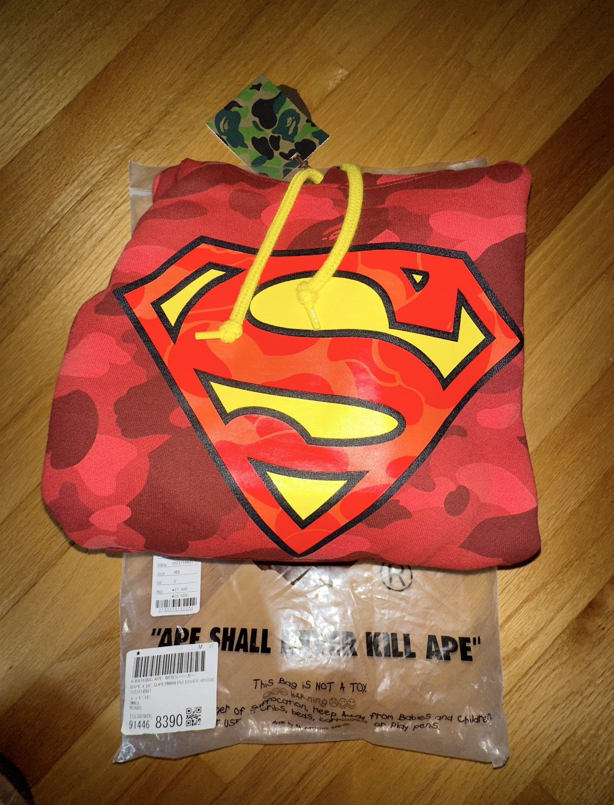 Bape × DC Comics Bape Superman Hoodie Size US S / EU 44-46 / 1 - 4 Thumbnail