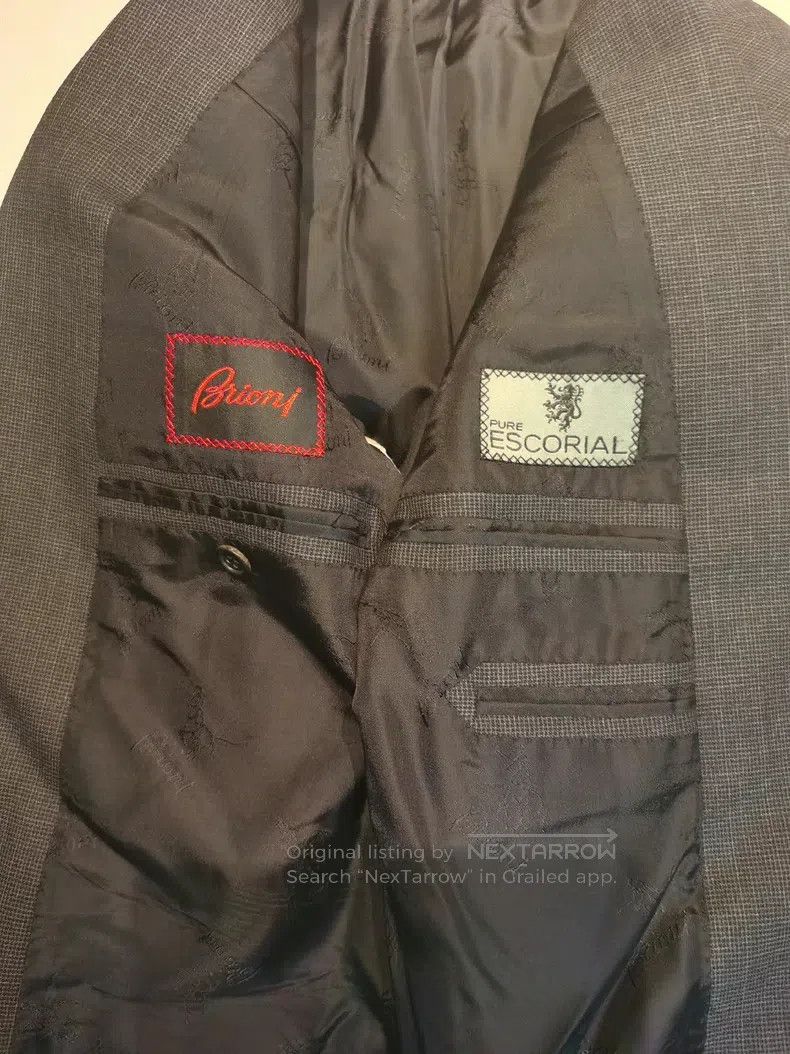 Brioni Brioni Ultra High Count Merino Wool Suit Size US L / EU 52-54 / 3 - 4 Thumbnail