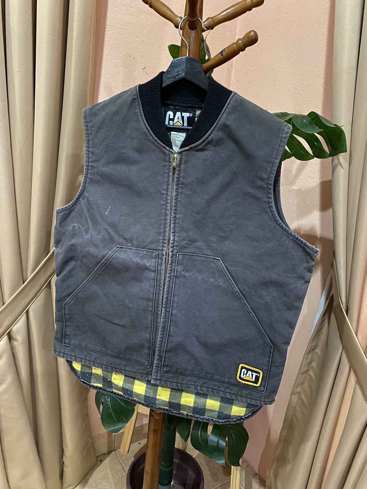 Caterpillar VINTAGE 90S RUGGED GREY HEAVY DUTY WORKWEAR VEST Size US L / EU 52-54 / 3 - 2 Thumbnail