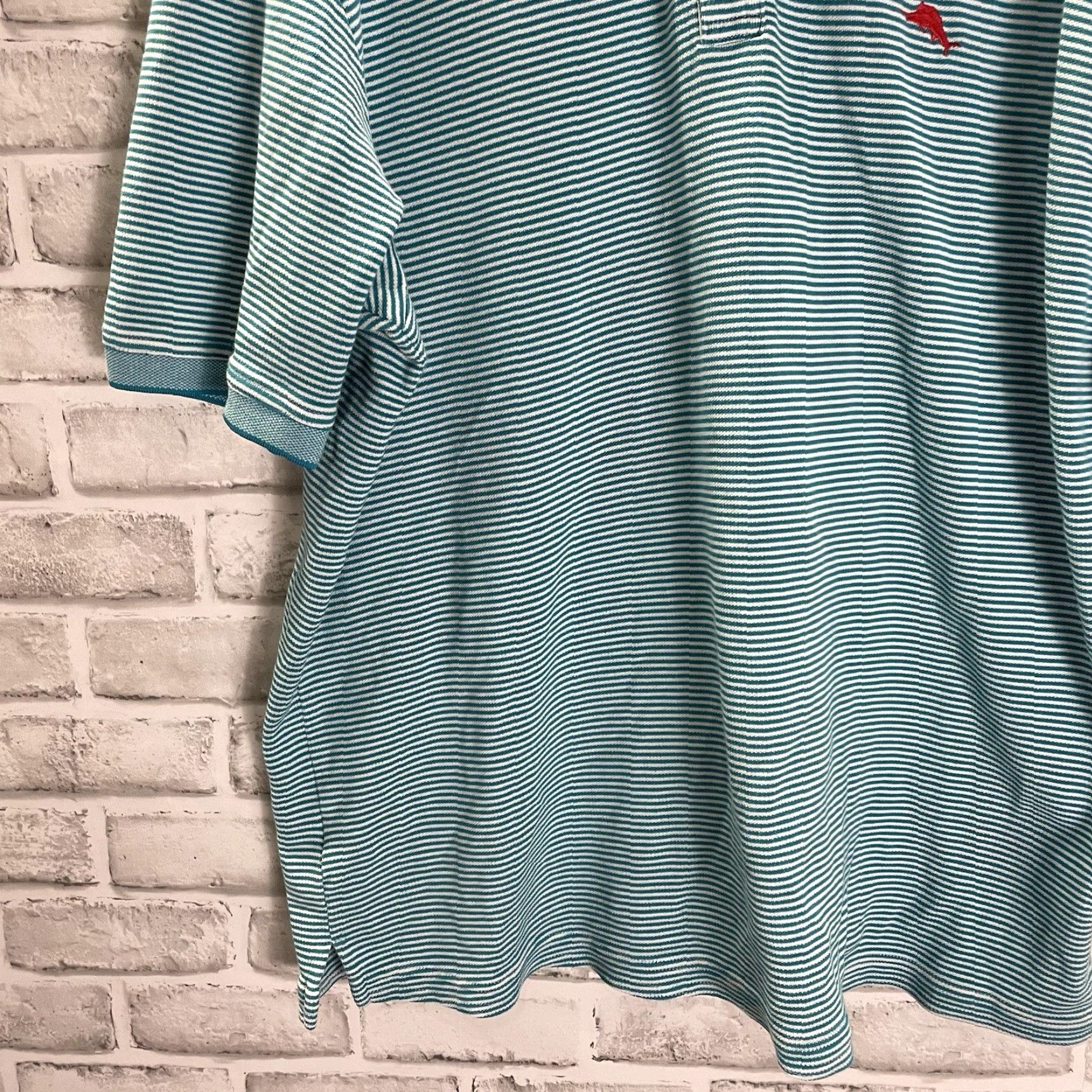 Tommy Bahama Tommy Bahama Polo Shirt Striped Blue Mens XXL 2XL Shirt Size US XXL / EU 58 / 5 - 3 Thumbnail