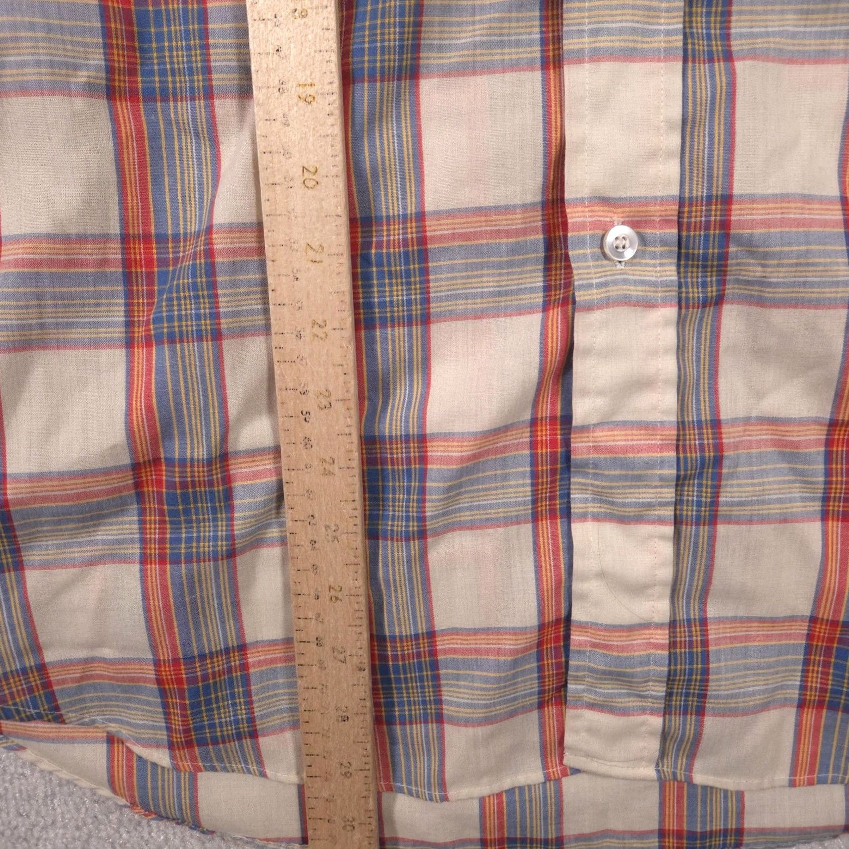 Levi's Levi's Shirt Mens XL Beige Plaid Button Front Short Sleeve Casual Summer Womens? Mens Size US XL / EU 56 / 4 - 7 Thumbnail