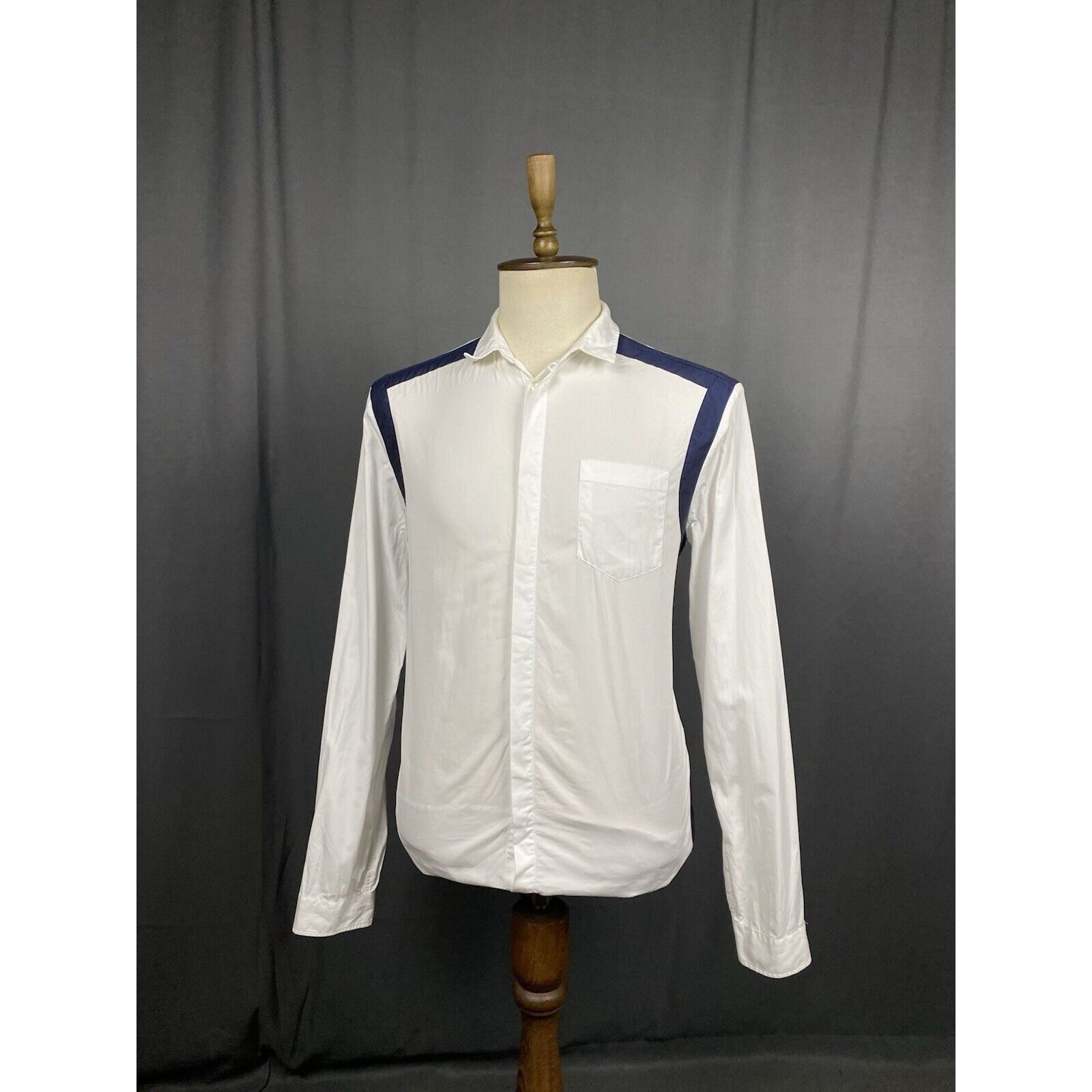 Pierre Balmain Pierre Balmain Men's White Longsleeve Dress Shirt Size 36/50 Size US M / EU 48-50 / 2 - 2 Thumbnail