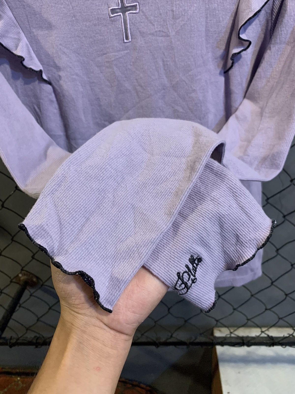 If Six Was Nine × Japanese Brand × Le Grande Bleu (L.G.B.) Pink Latte Cross Center Longsleeve Size M / US 6-8 / IT 42-44 - 8 Thumbnail