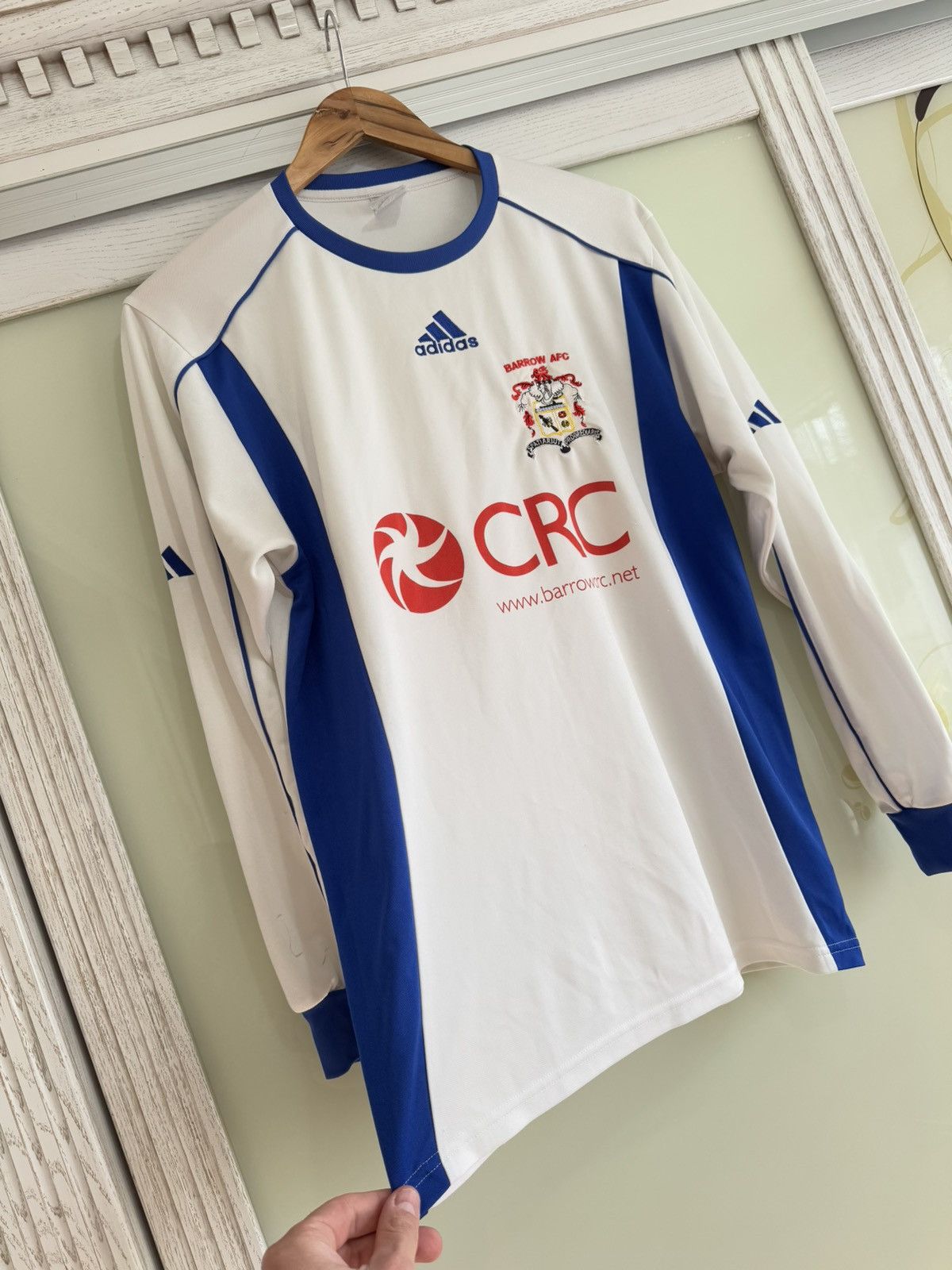 Adidas × Vintage Vintage Barrow AFC 2003-2004 Home Soccer Long Sleeve Jersey Size US S / EU 44-46 / 1 - 4 Thumbnail