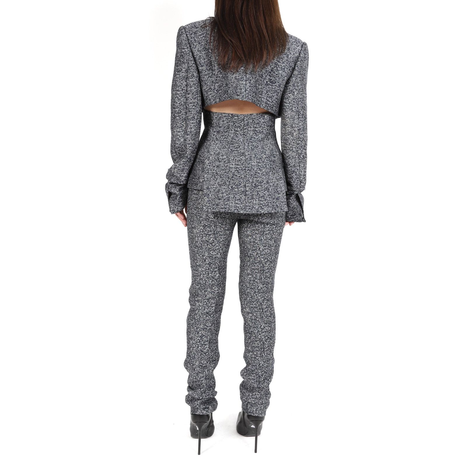 Haider Ackermann FW13 Tailored Blazer with Cut Outs in Blue and Ivory Size XS / US 0-2 / IT 36-38 - 3 Thumbnail