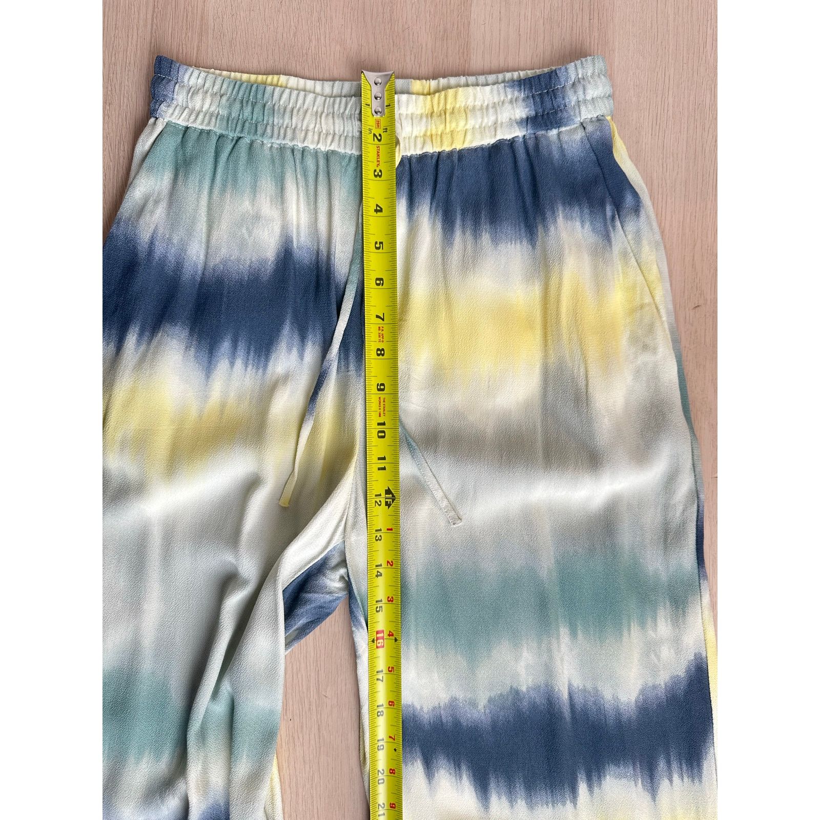 Zara Zara Gradient Silk Drawstring Multicolor Pant - Size S Size 26" / US 2 / IT 38 - 8 Thumbnail
