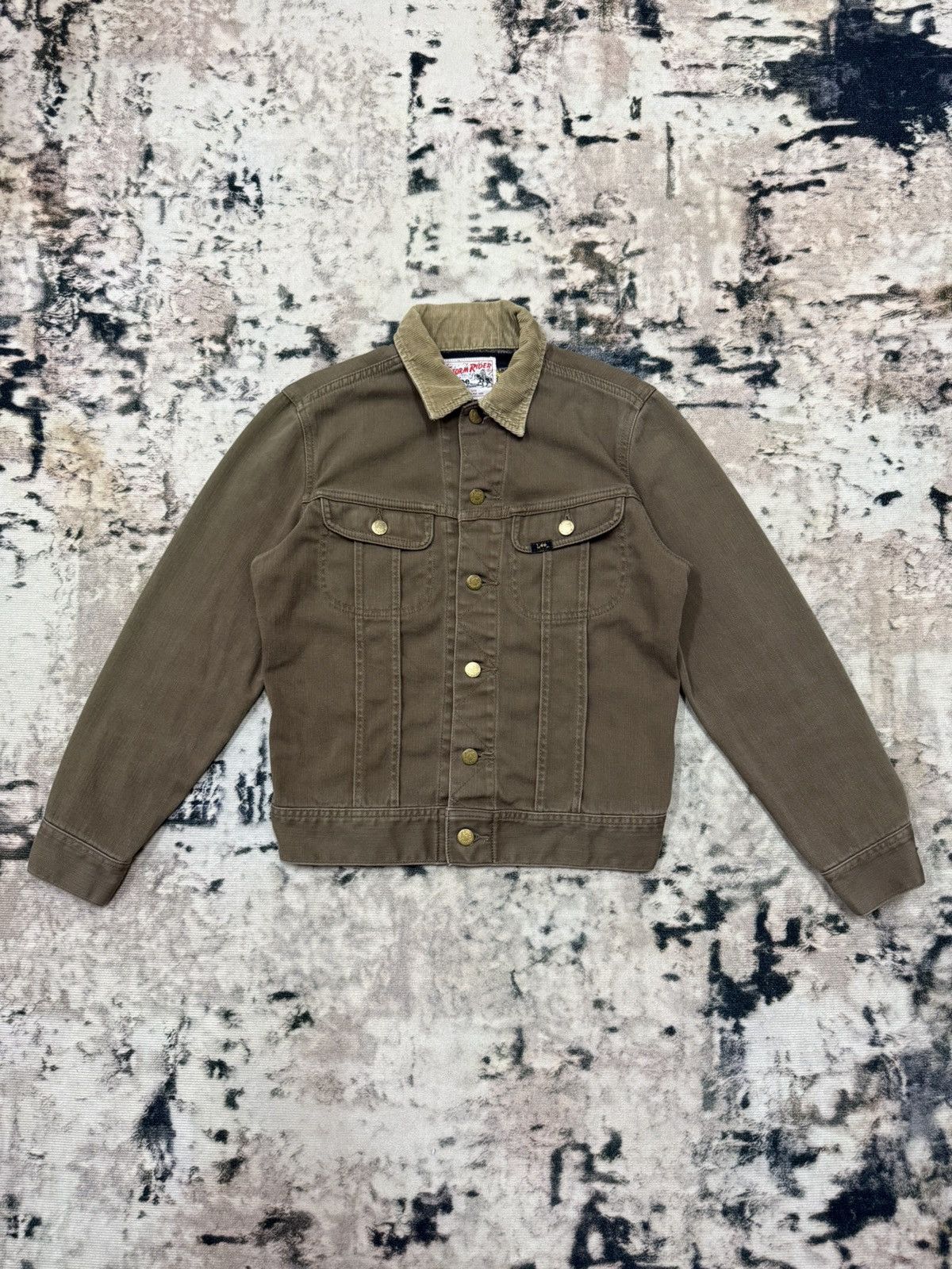 Lee Vintage 90s Lee rider Reproduction Brown Trucker Jacket Size US XS / EU 42 / 0 - 3 Thumbnail