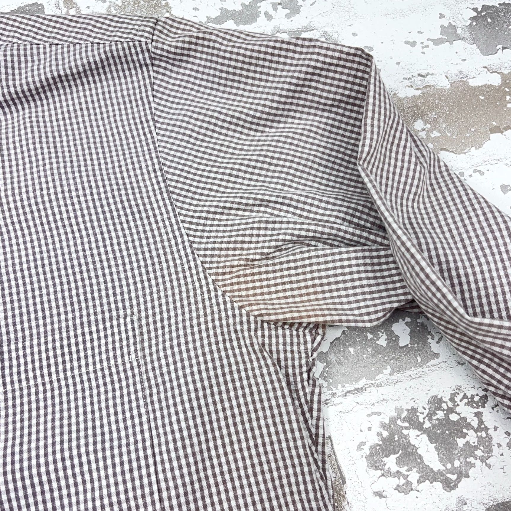 Brooks Brothers Brooks Brothers Shirt Men Small Gray White Striped Button-Up Dress Poplin Regular Sleeve Long Size 36R - 4 Thumbnail
