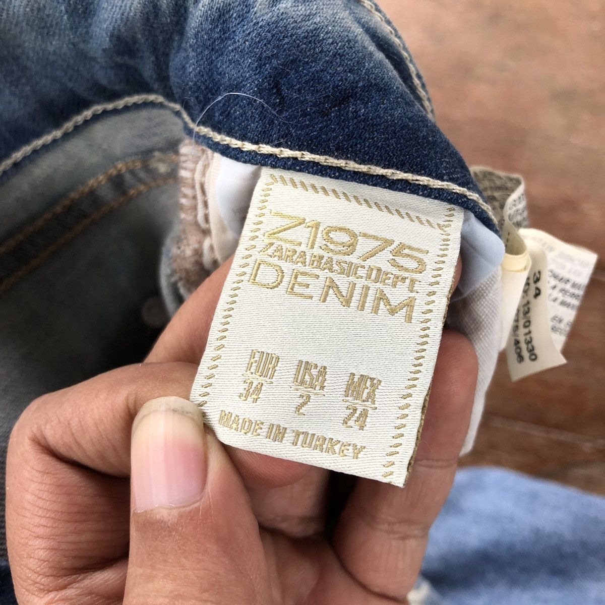 Zara Vintage Zara Z1975 Denim Short Pants Size 31" - 8 Thumbnail