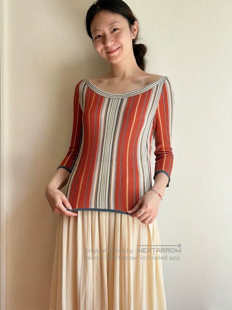 Hermes Hermes One-shoulder Seven-eighths Sleeve Slim Top Size S / US 4 / IT 40 - 1 Thumbnail